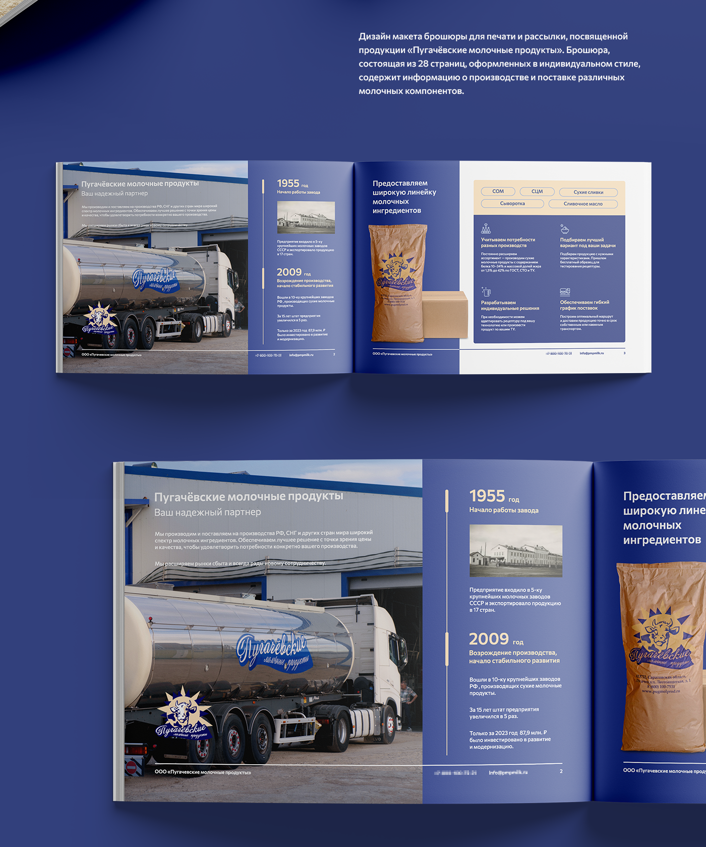 Брошюра для производства молочной продукции — Изображение №2 — Графика, Маркетинг на Dprofile