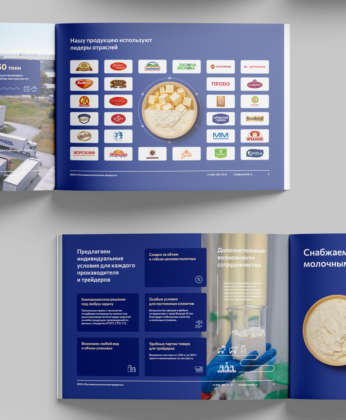 Брошюра для производства молочной продукции — Изображение №4 — Графика, Маркетинг на Dprofile