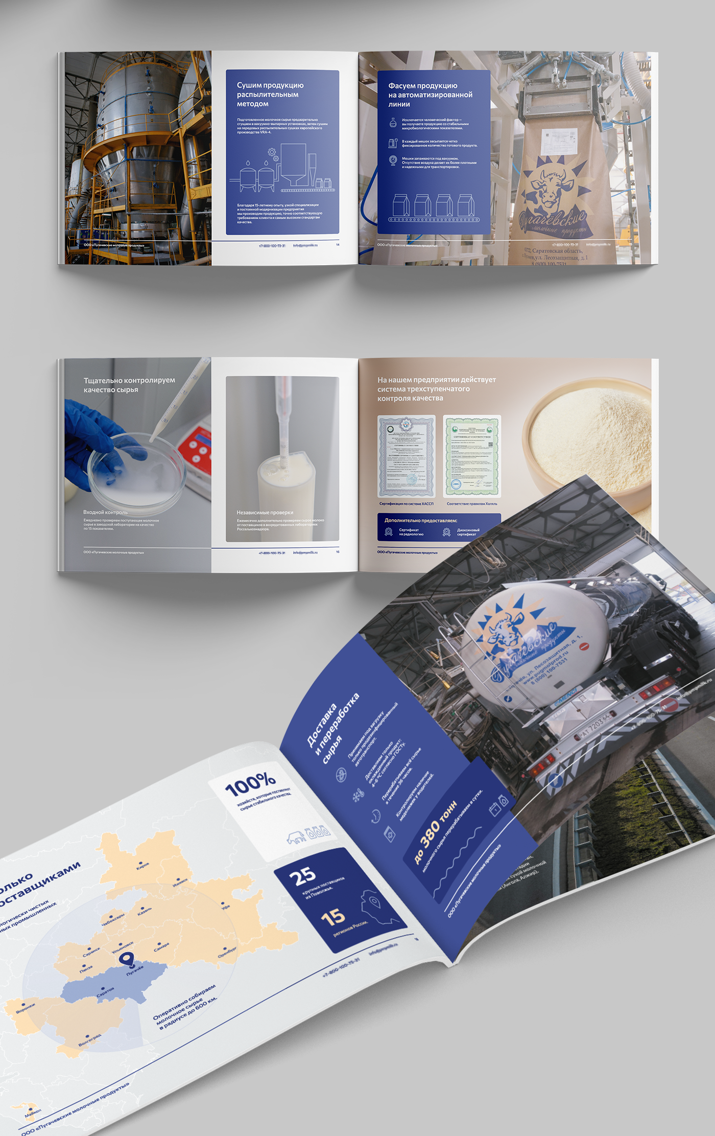 Брошюра для производства молочной продукции — Изображение №9 — Графика, Маркетинг на Dprofile