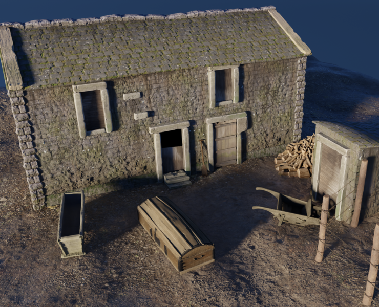 Геймдев сарай — Графика, 3D на Dprofile