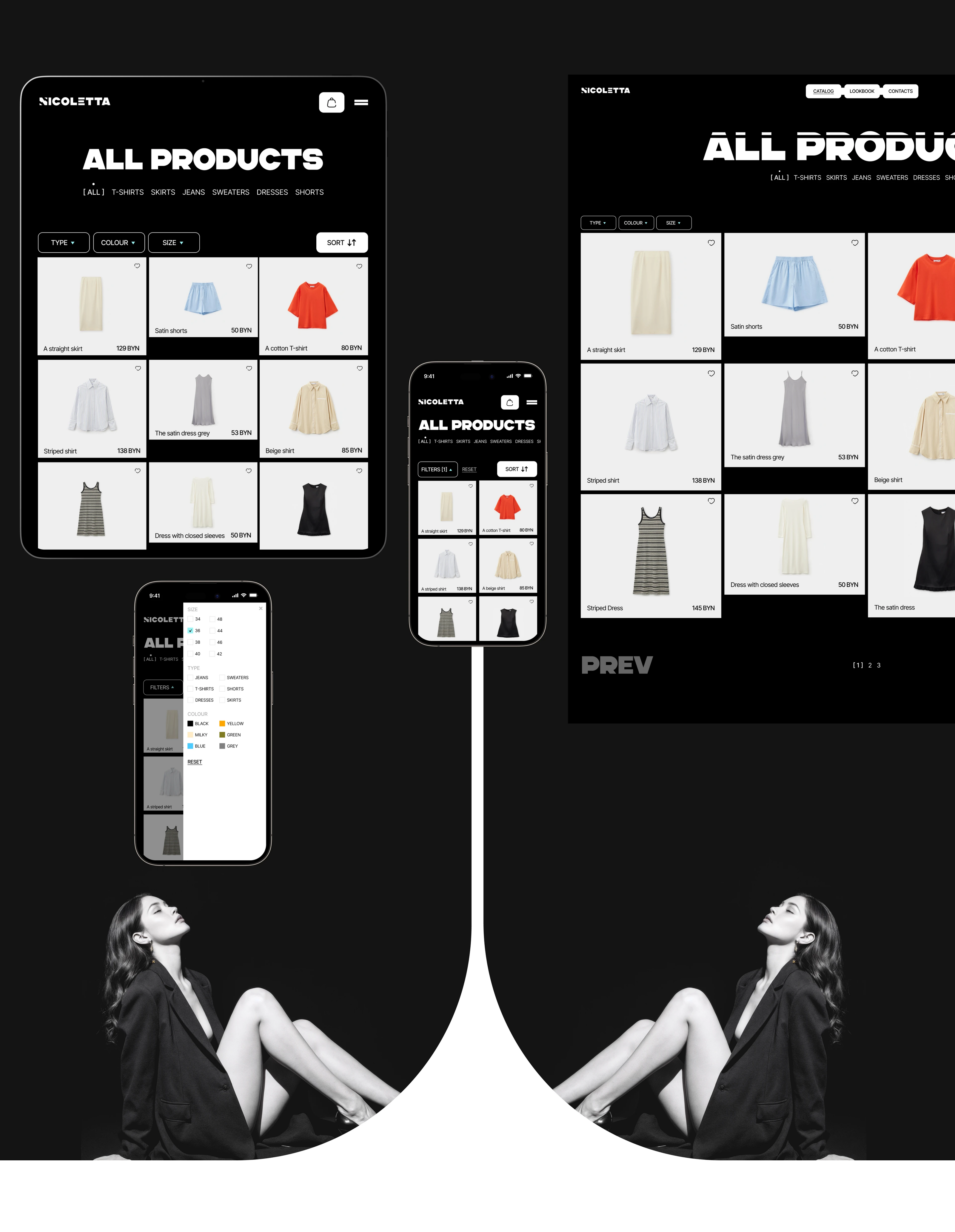 E-COMMERCE | NICOLETTA — Изображение №6 — Интерфейсы на Dprofile