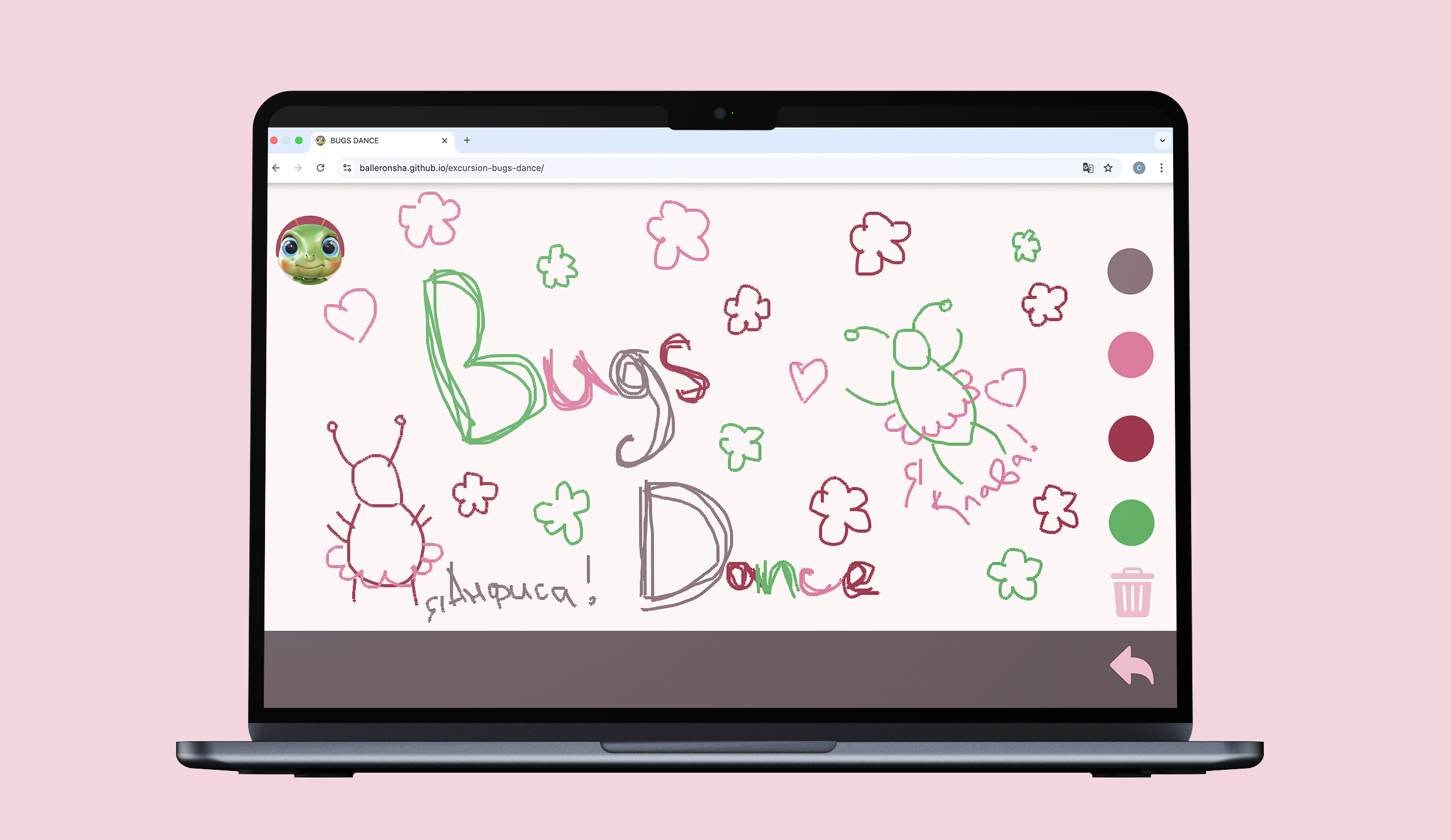 Интерактивный веб-плакат школы балета для насекомых — Изображение №9 — Интерфейсы, Графика на Dprofile