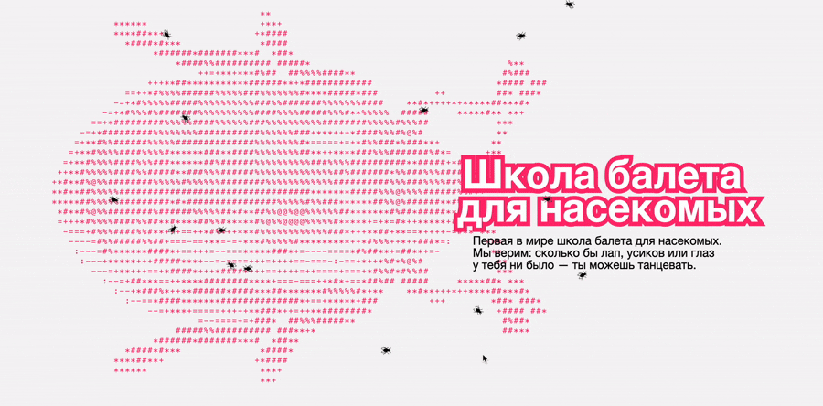 Многостраничный сайт школы балета для насекомых — Изображение №1 — Интерфейсы, Графика на Dprofile