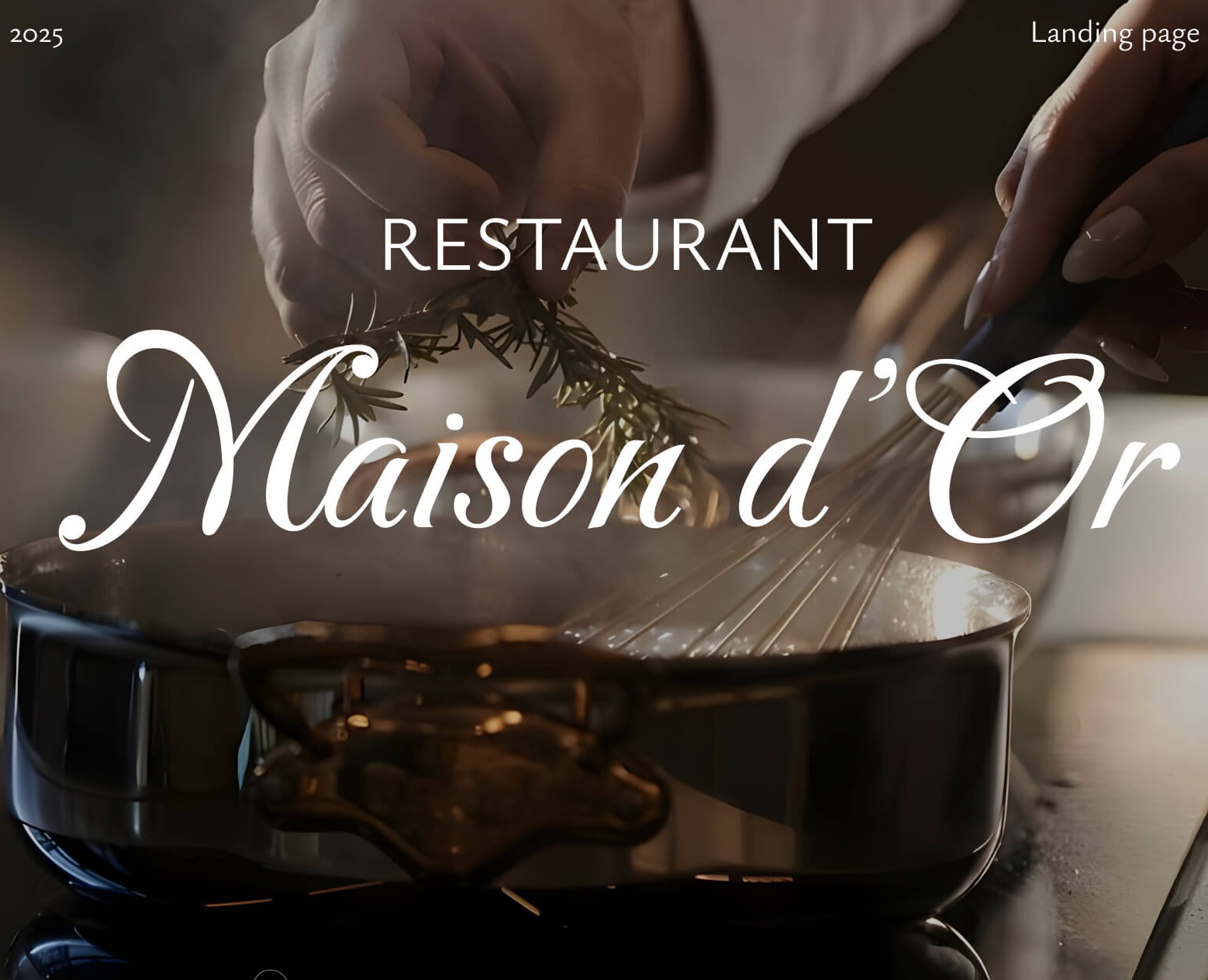 Maison d’Or | Signature Restaurant Branding — Интерфейсы на Dprofile