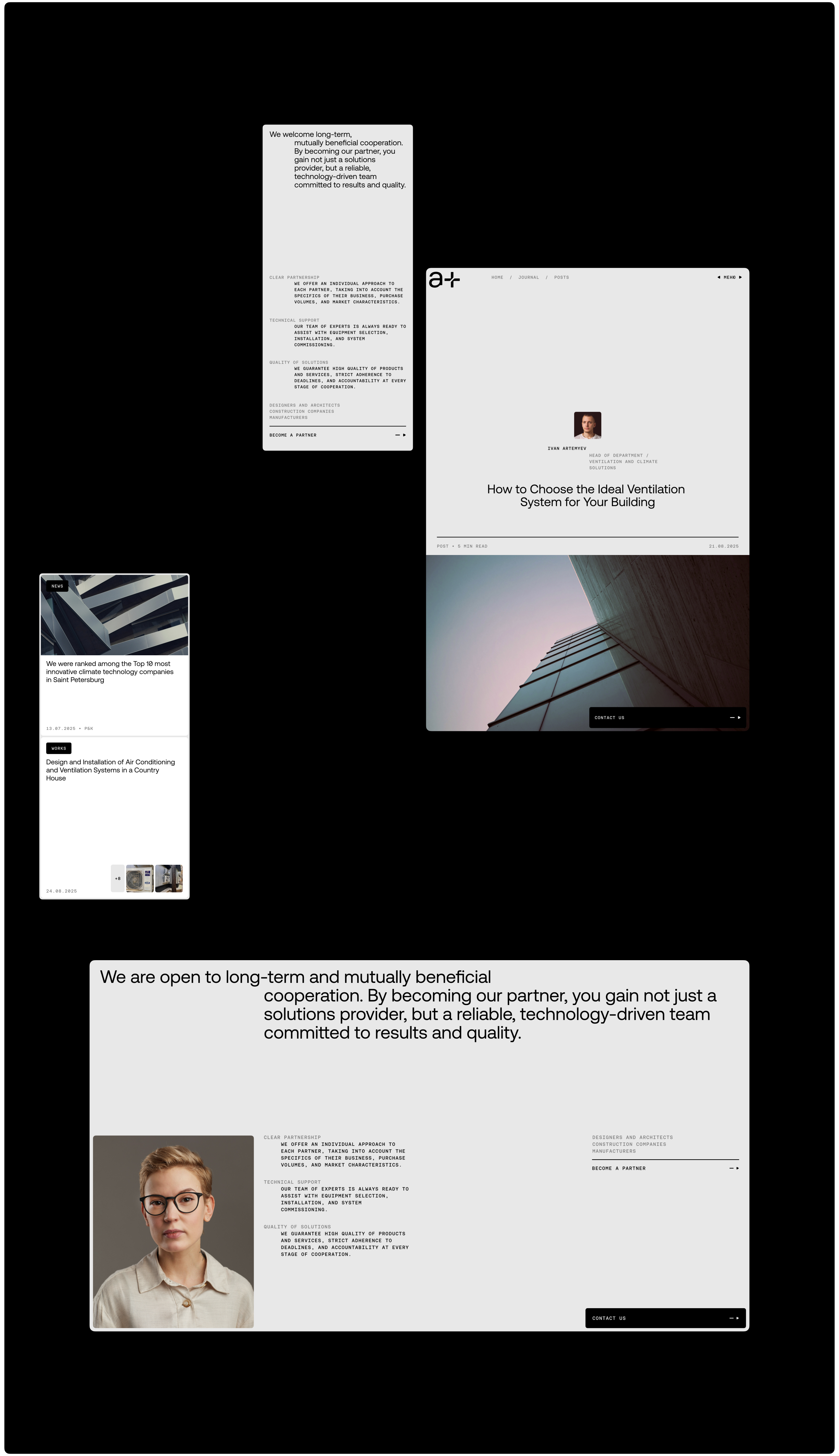 AREA+ ENGINEERING | Branding & Website — Изображение №9 — Интерфейсы, Брендинг на Dprofile
