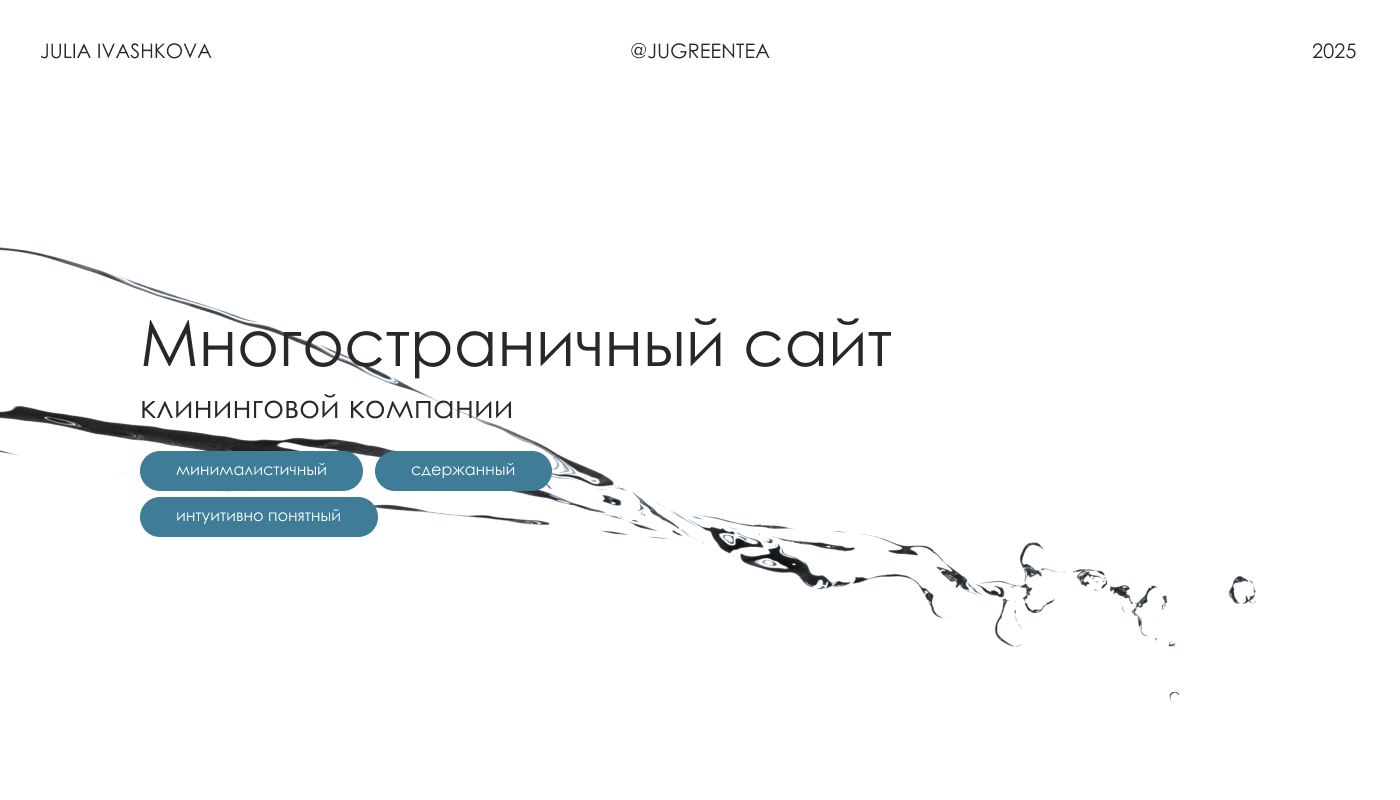 Клининговая компания / Дизайн главной страницы — Изображение №1 — Интерфейсы на Dprofile