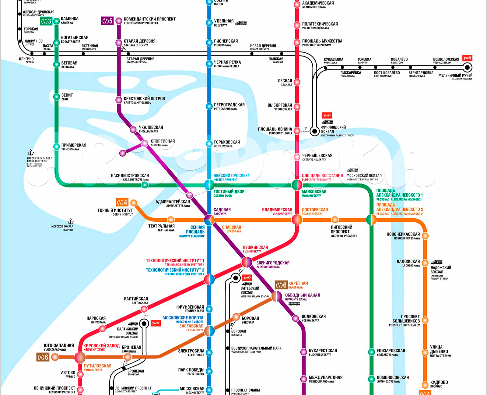 Концепт схемы Санкт-Петебургского Метрополитена до 2030 года на Dprofile
