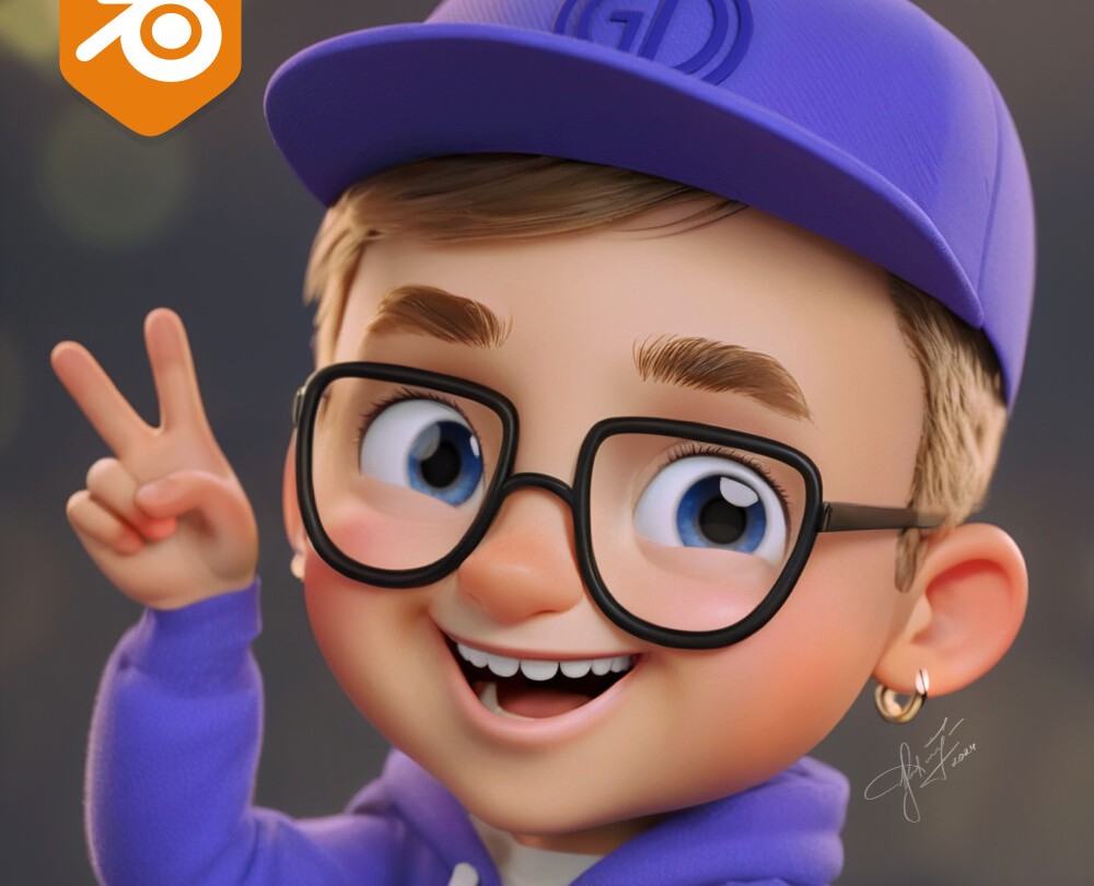 Парень — 3D, Анимация на Dprofile