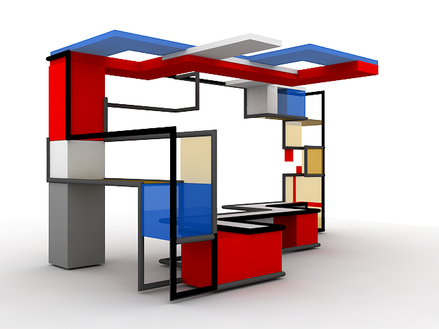 Учебные дизайн концепции интерьера — Изображение №4 — Иллюстрация, 3D, Промдизайн на Dprofile