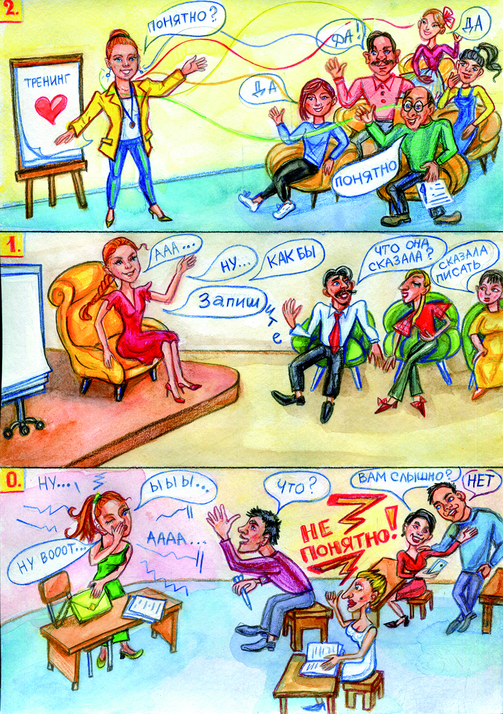 Раскадровка компетенций тренера/коуча — Изображение №3 — Иллюстрация на Dprofile