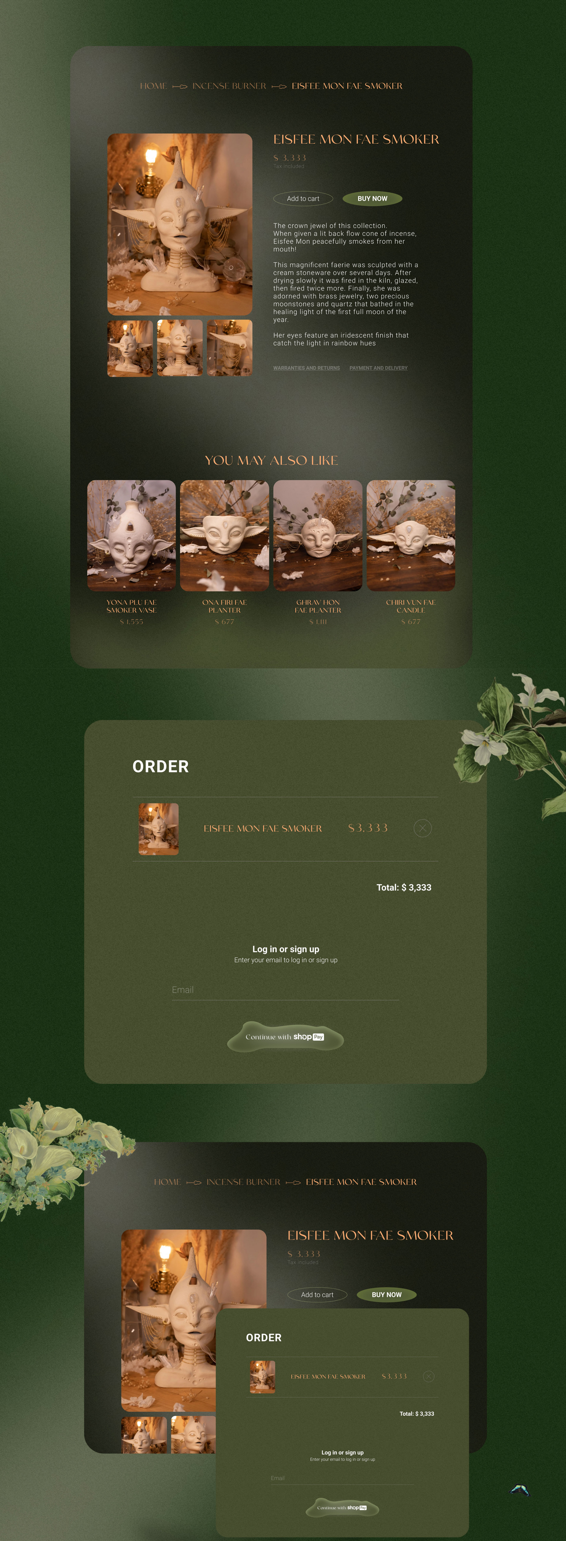 Website design for a ceramics master — Изображение №4 — Интерфейсы на Dprofile