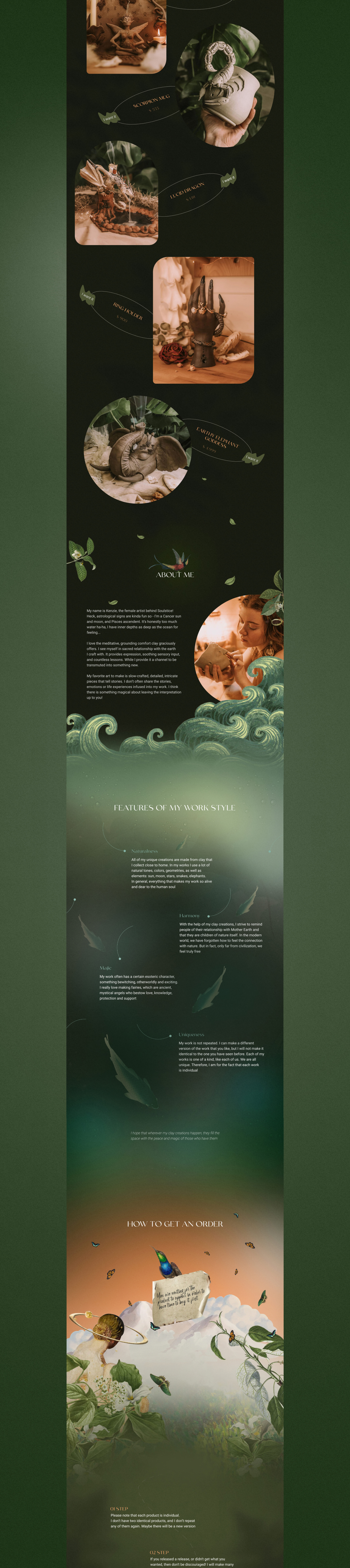 Website design for a ceramics master — Изображение №2 — Интерфейсы на Dprofile