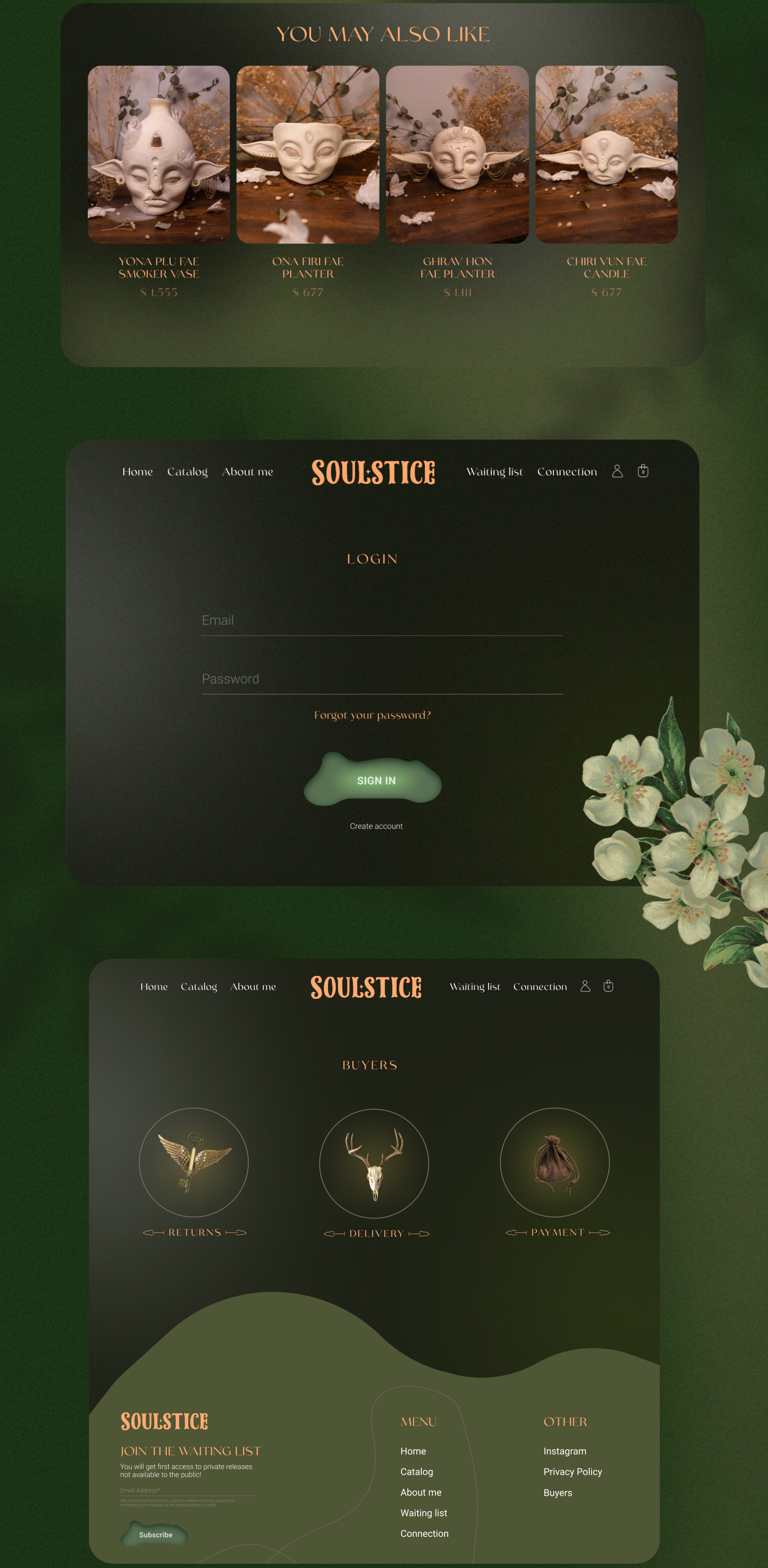 Website design for a ceramics master — Изображение №6 — Интерфейсы на Dprofile