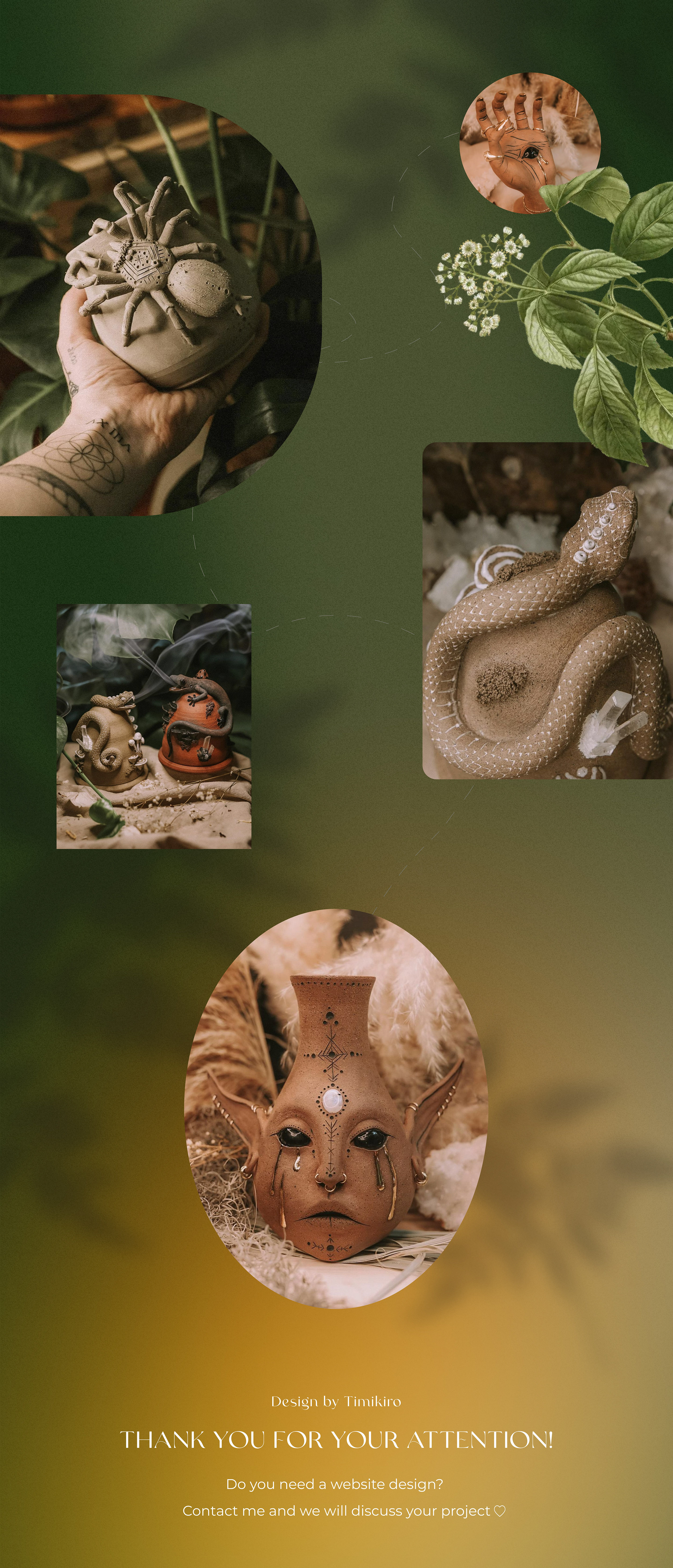 Website design for a ceramics master — Изображение №8 — Интерфейсы на Dprofile