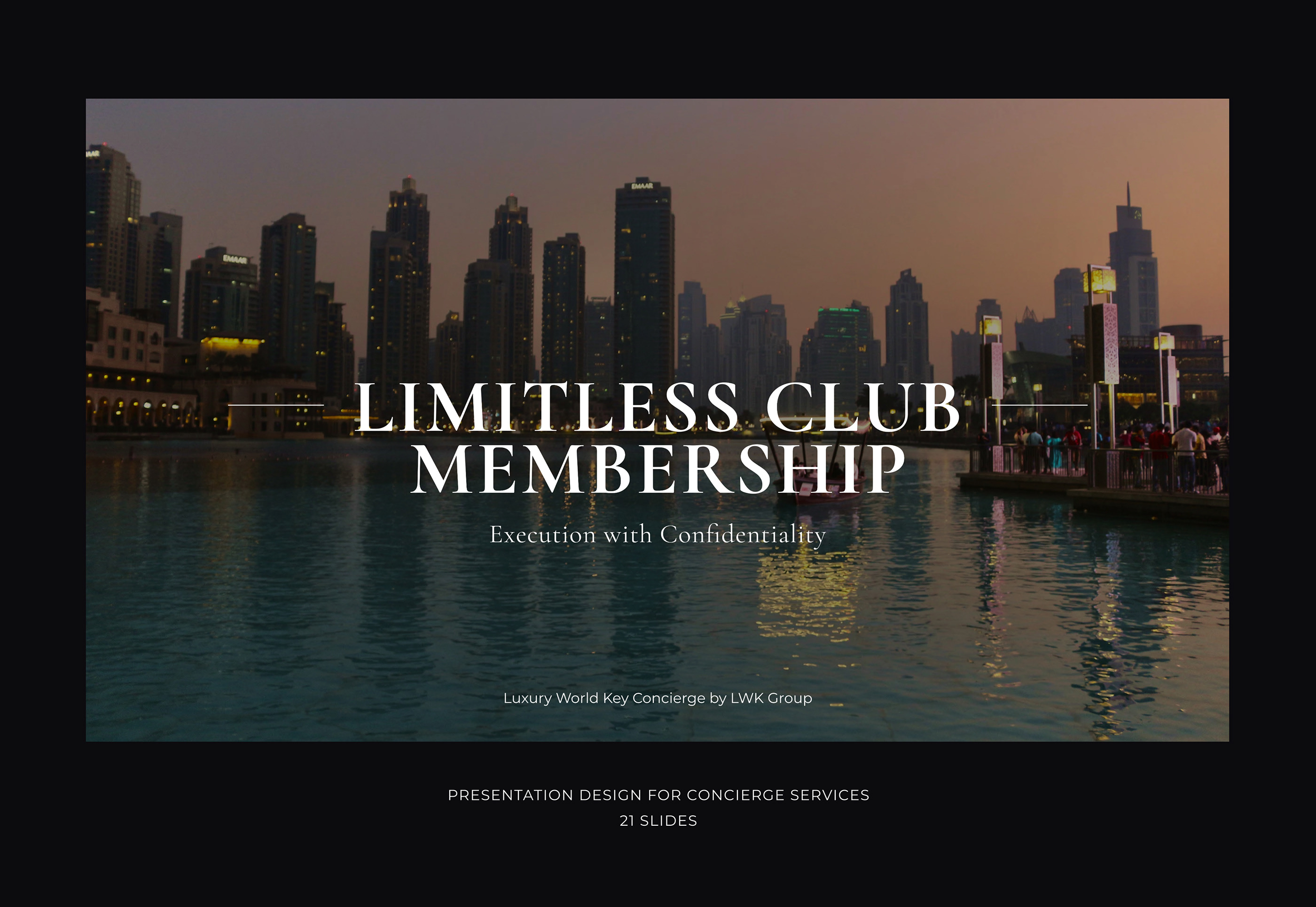 Presentation Design for Services in Dubai — Изображение №1 — Графика, Маркетинг на Dprofile