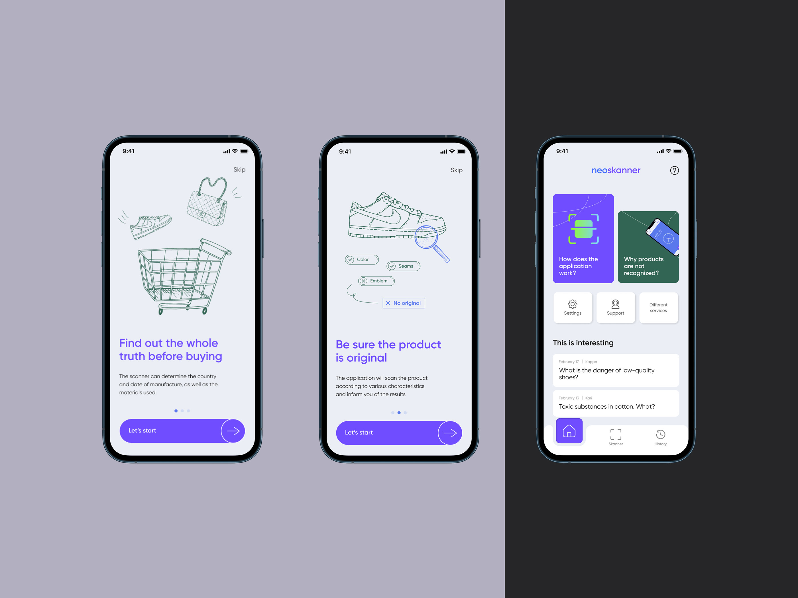 App Design Concept | Detector — Изображение №1 — Брендинг, Интерфейсы на Dprofile