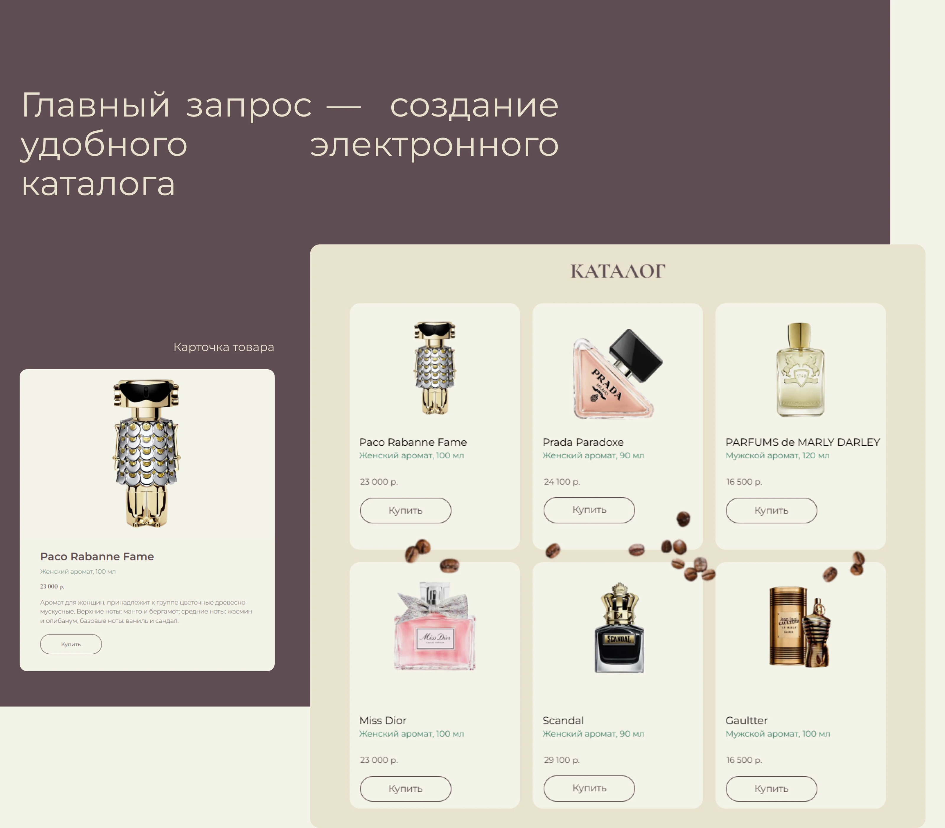 Website for a perfume store — Изображение №6 — Интерфейсы на Dprofile
