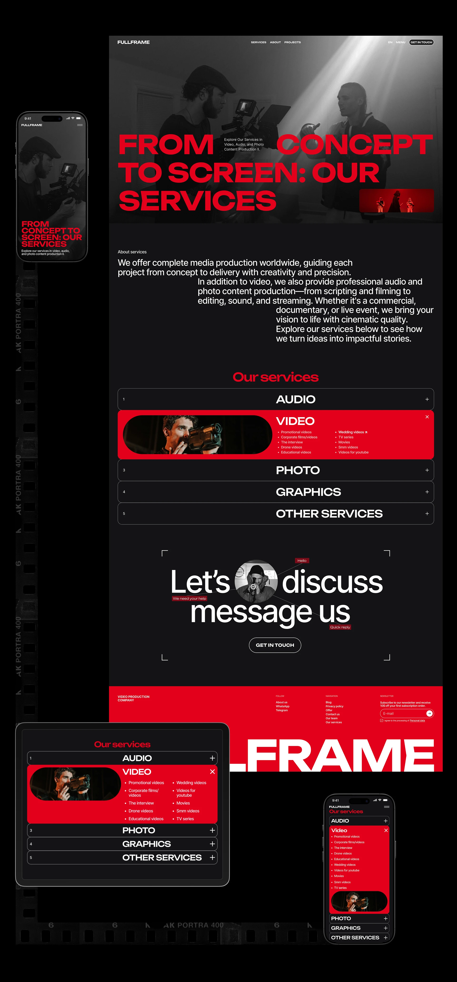 FULLFRAME | Corporate Web-Site — Изображение №10 — Интерфейсы, Брендинг на Dprofile