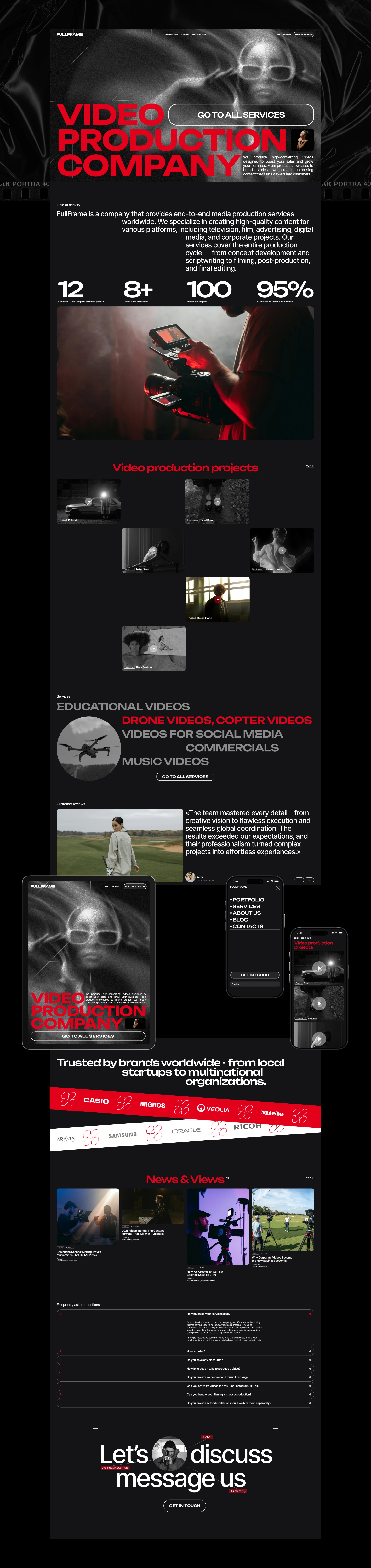 FULLFRAME | Corporate Web-Site — Изображение №3 — Интерфейсы, Брендинг на Dprofile