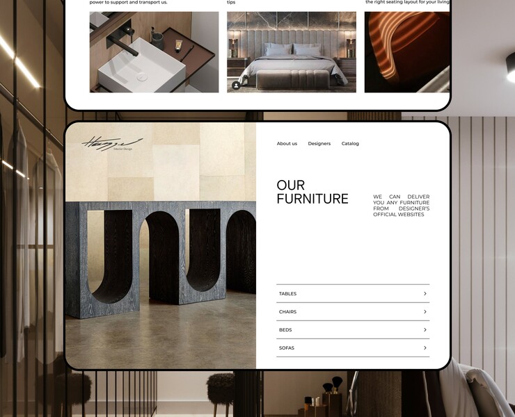 Hugge studio website design на Dprofile