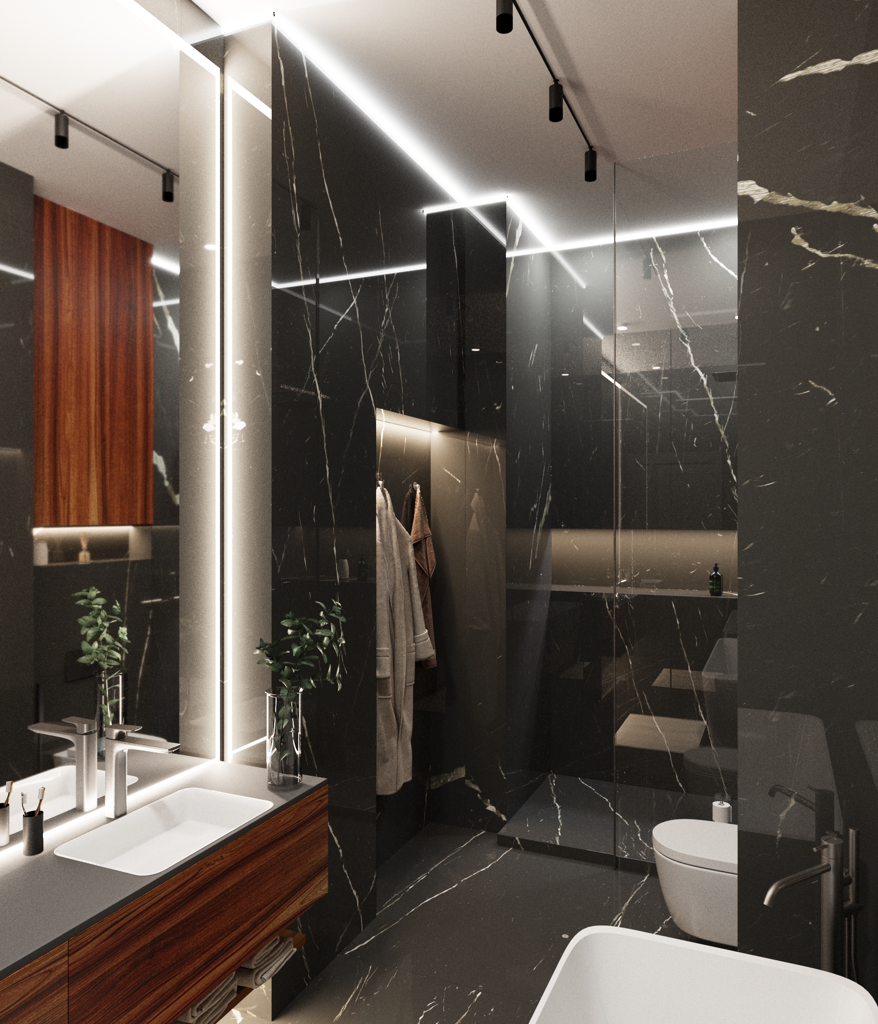 Bathroom interior design — Изображение №1 — 3D на Dprofile