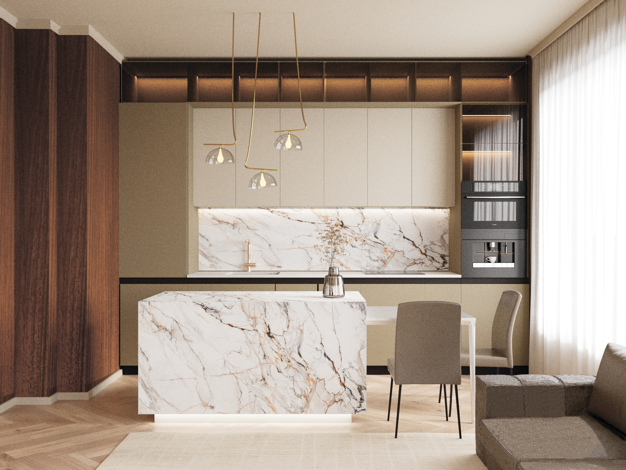 Living room interior design — Изображение №4 — 3D на Dprofile