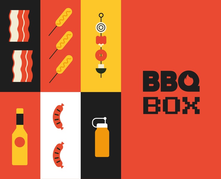 Packaging design for BBQ Kitchen — Иллюстрация, Графика на Dprofile
