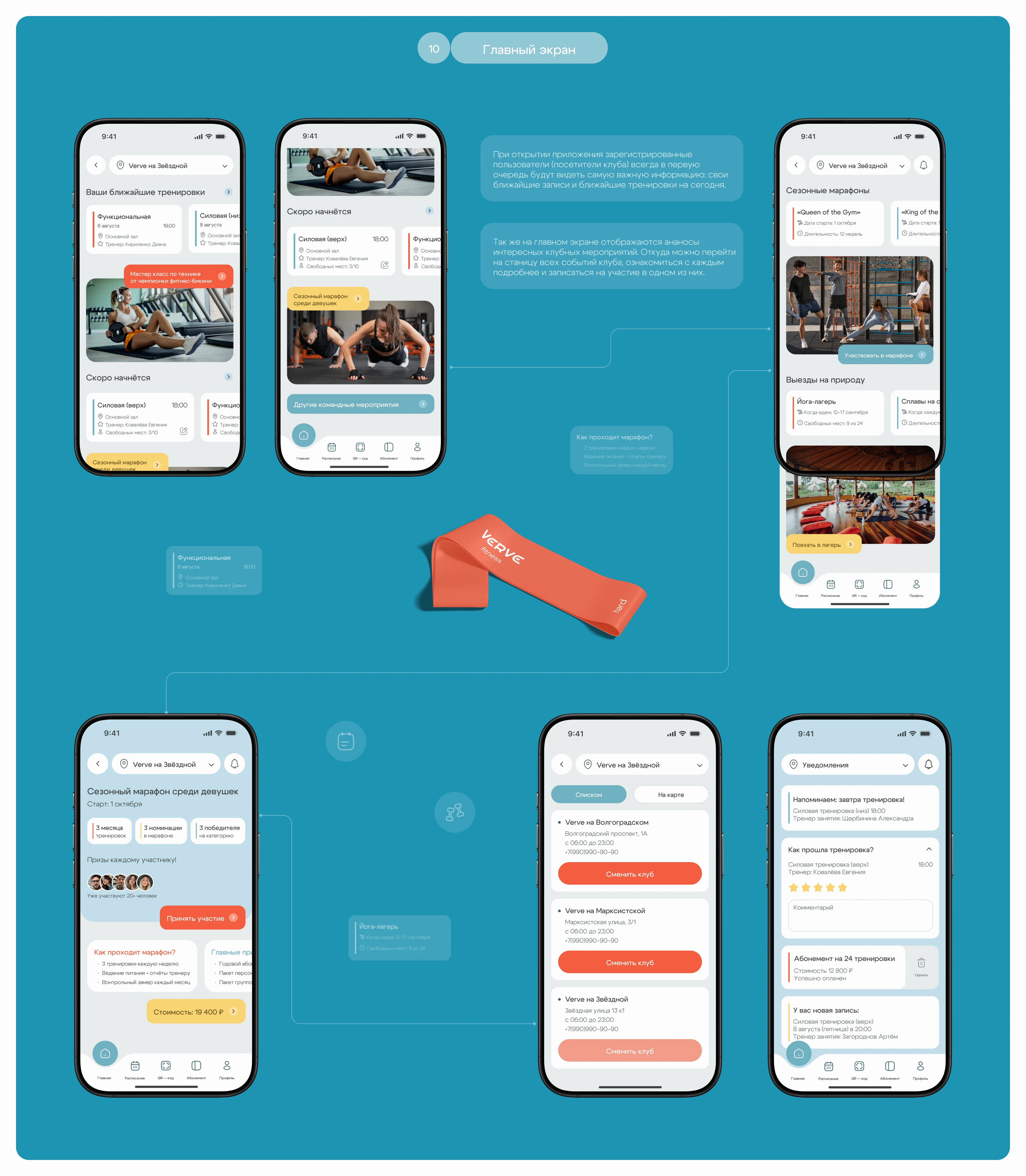 Мобильное приложение | Фитнес | Fitness Mobile App — Изображение №10 — Интерфейсы на Dprofile