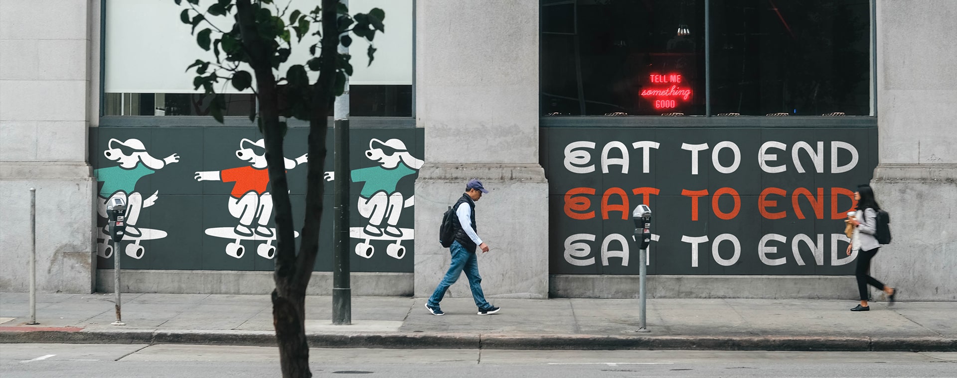 Разработка бренда для уличного кафе EatToEnd — Изображение №7 — Брендинг на Dprofile