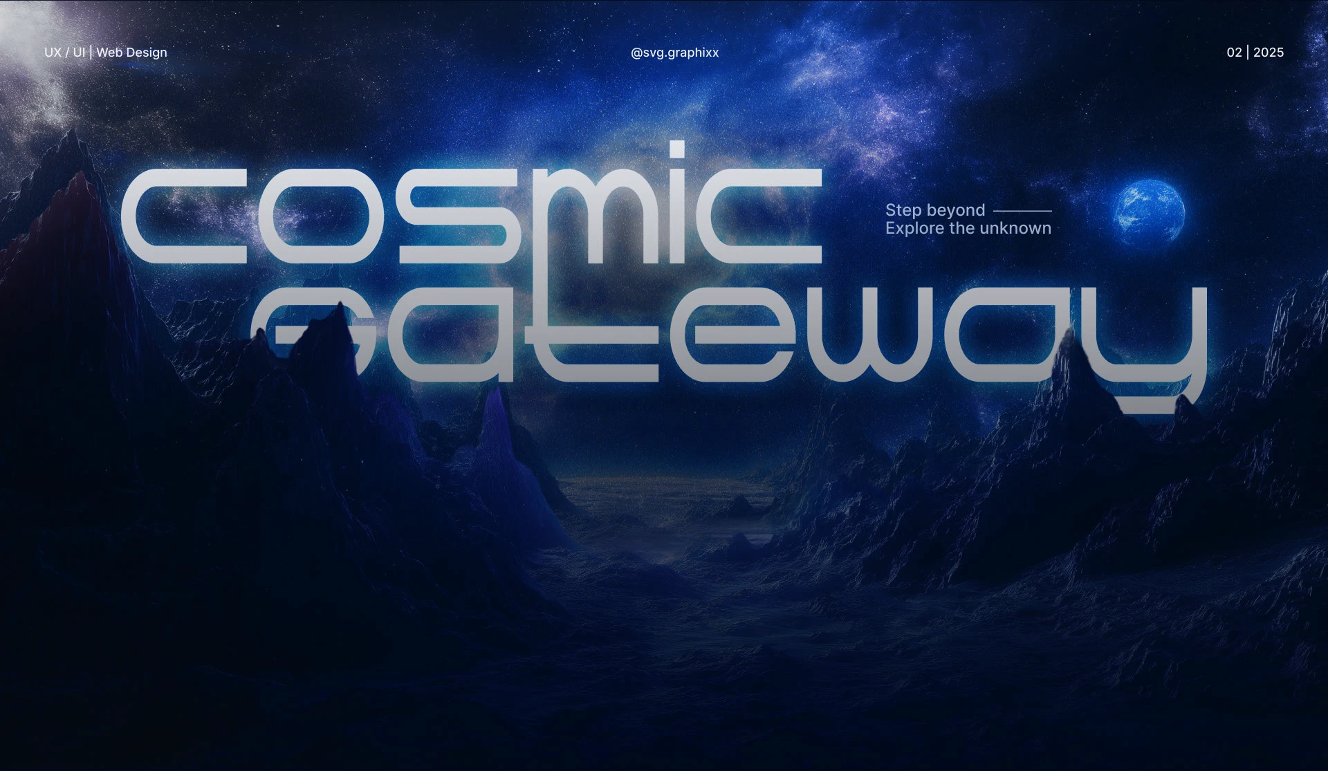 Cosmic Gateway | Landing page — Изображение №1 — Интерфейсы на Dprofile