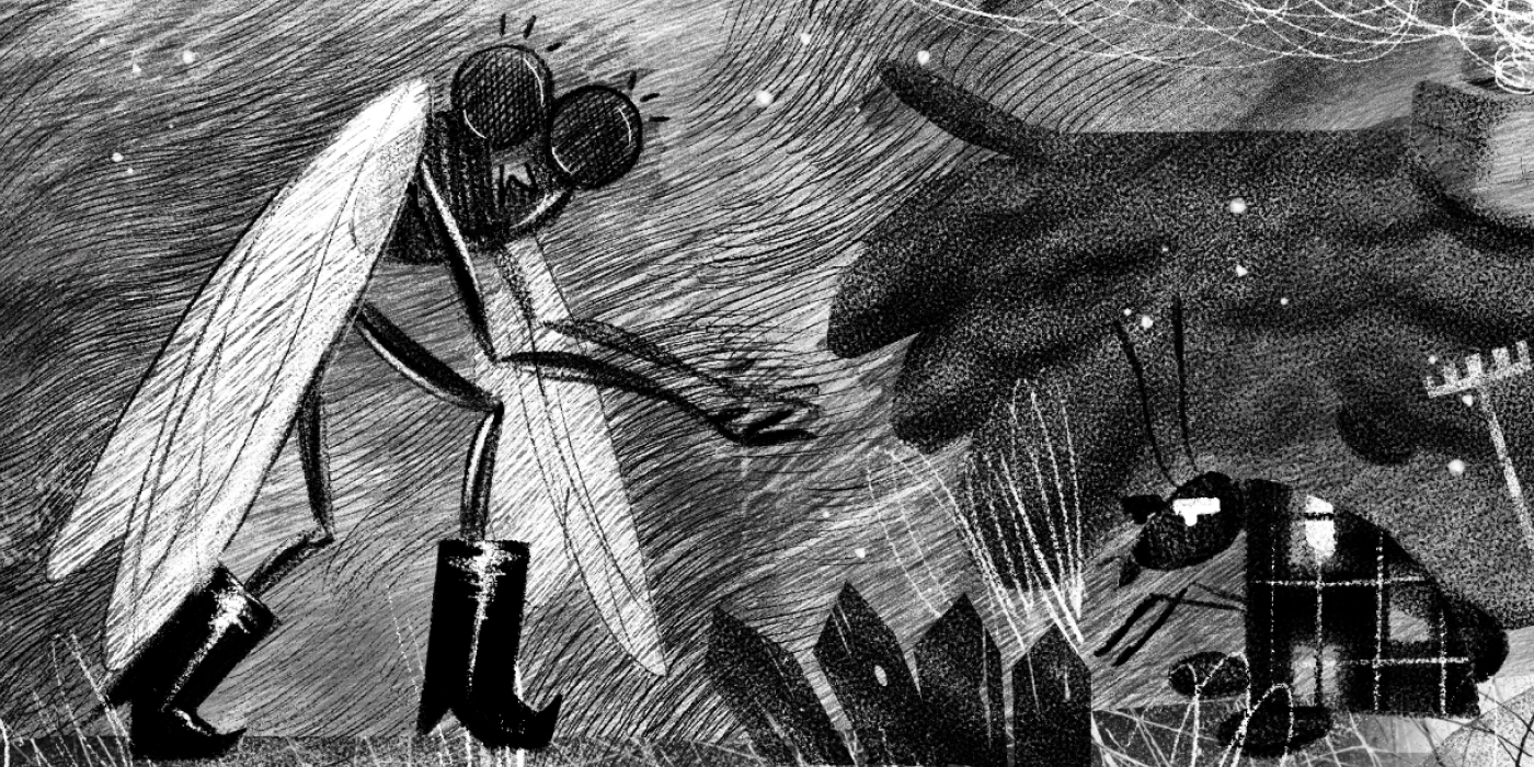 Иллюстрации "Стрекоза и муравей" — Изображение №4 — Иллюстрация на Dprofile