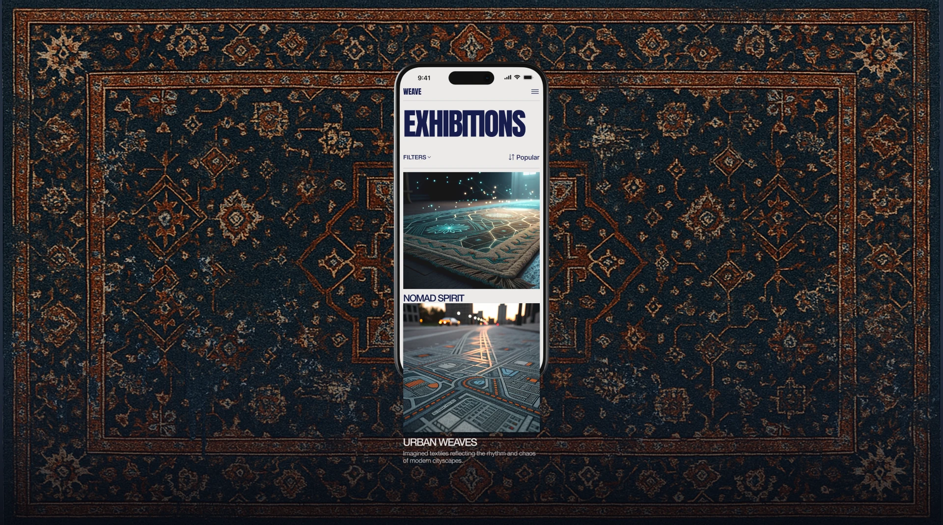 Weave | Digital Museum Website — Изображение №6 — Интерфейсы на Dprofile