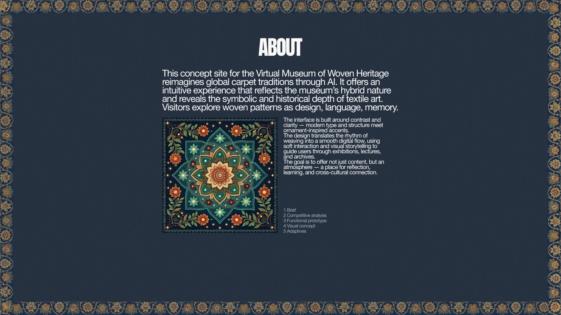 Weave | Digital Museum Website — Изображение №2 — Интерфейсы на Dprofile