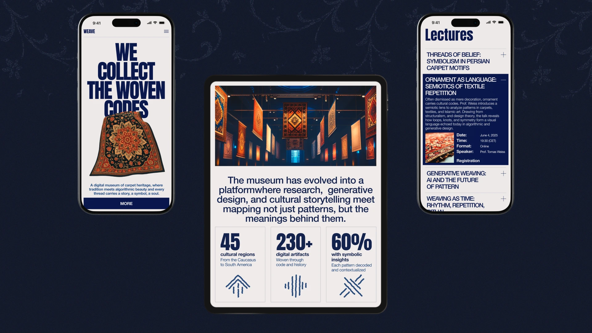 Weave | Digital Museum Website — Изображение №4 — Интерфейсы на Dprofile