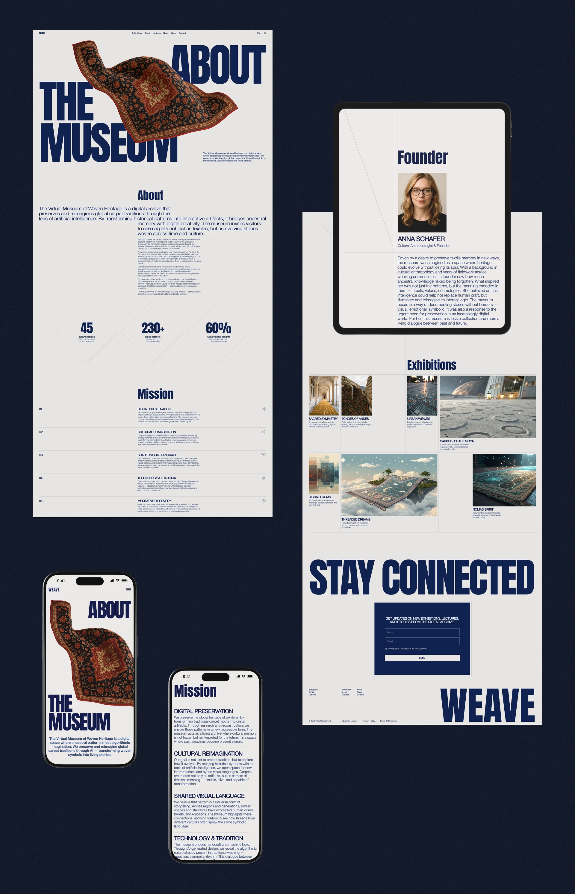 Weave | Digital Museum Website — Изображение №12 — Интерфейсы на Dprofile