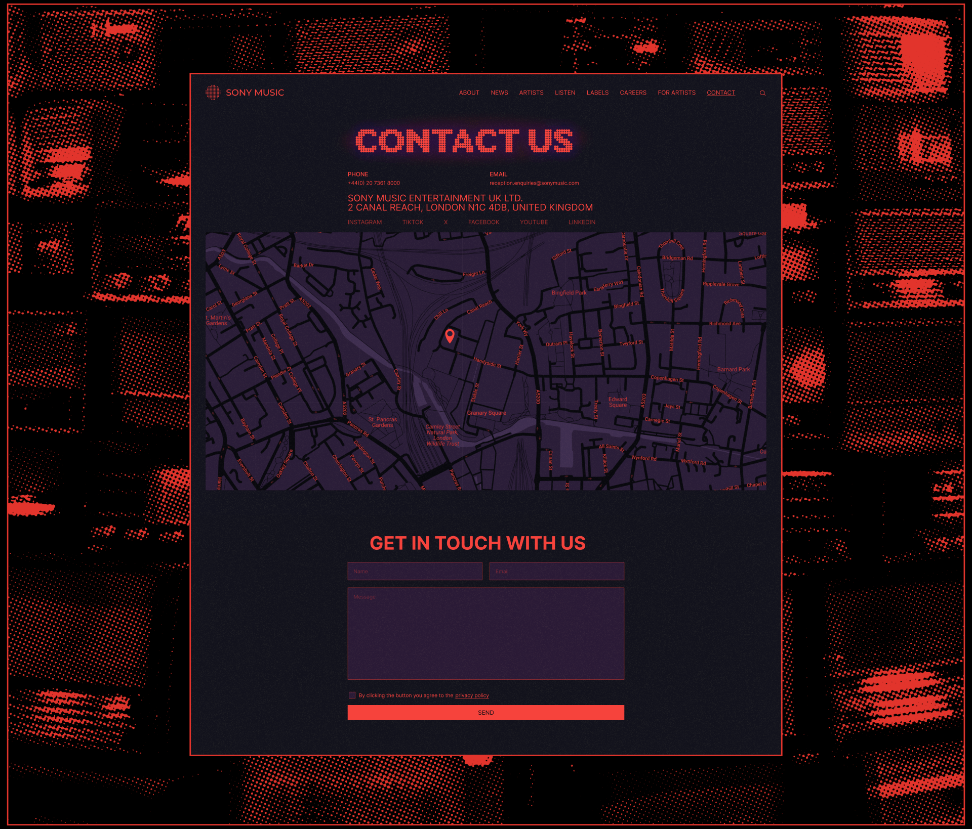 Sony Music | Corporate website redesign — Изображение №14 — Интерфейсы, Брендинг на Dprofile