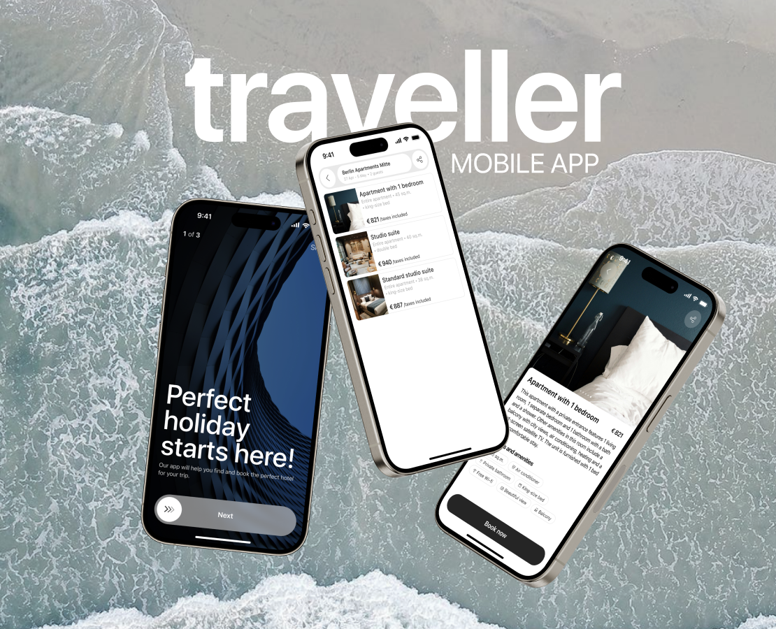 Traveller | Mobile App For Hotel Booking — Интерфейсы на Dprofile