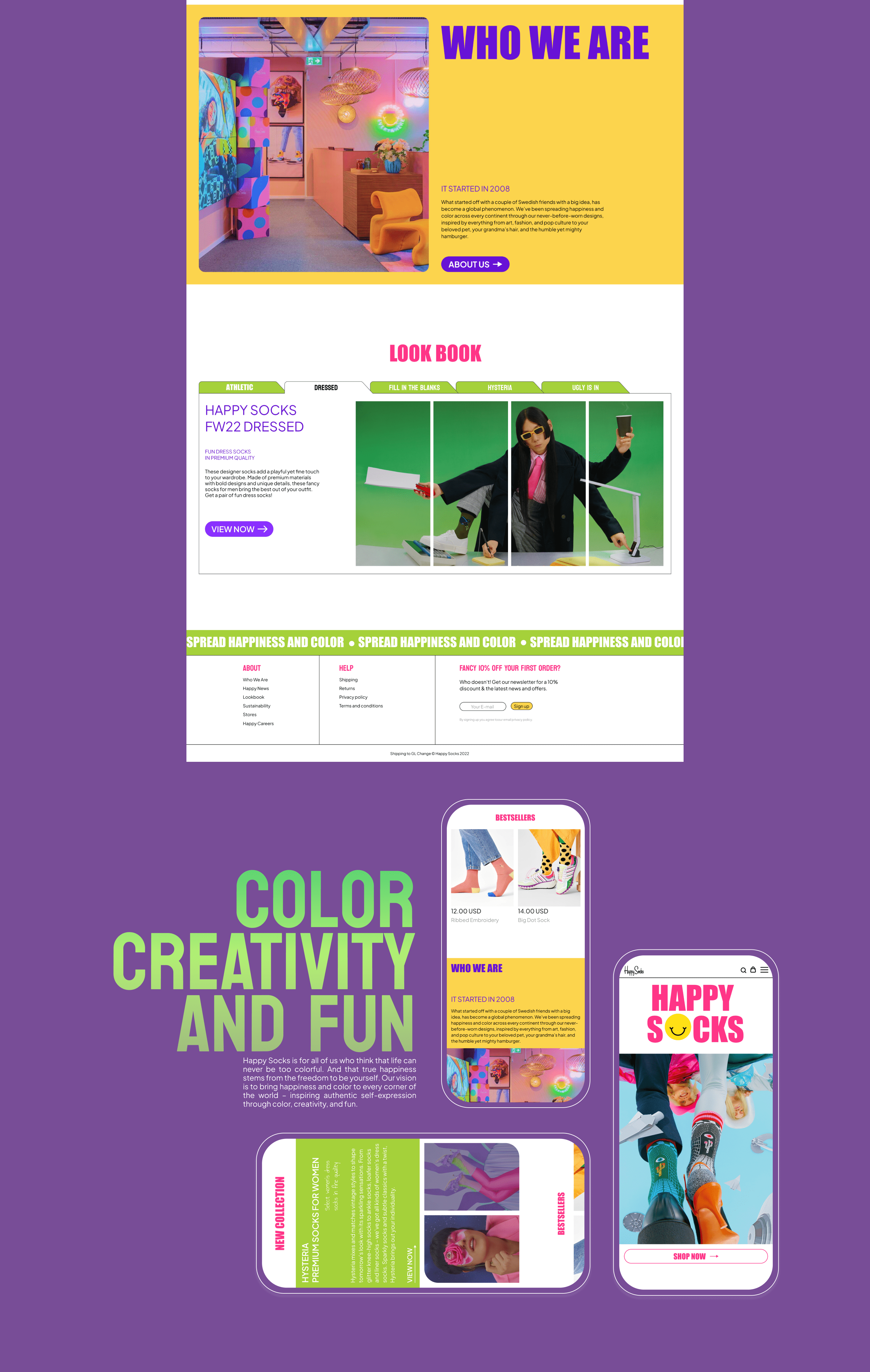 Happy Socks | E-commerce | Redesign concept — Изображение №3 — Интерфейсы на Dprofile