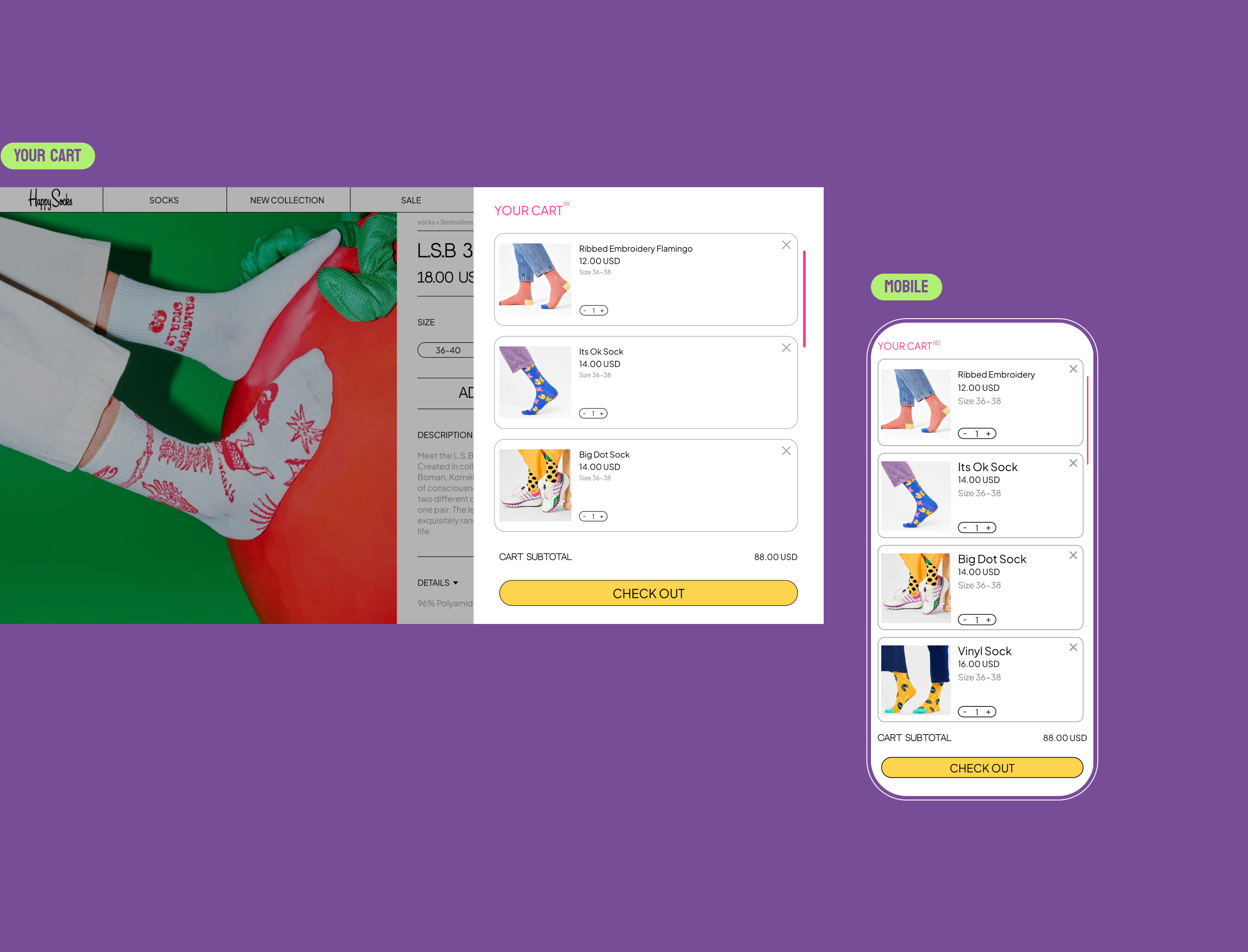 Happy Socks | E-commerce | Redesign concept — Изображение №9 — Интерфейсы на Dprofile