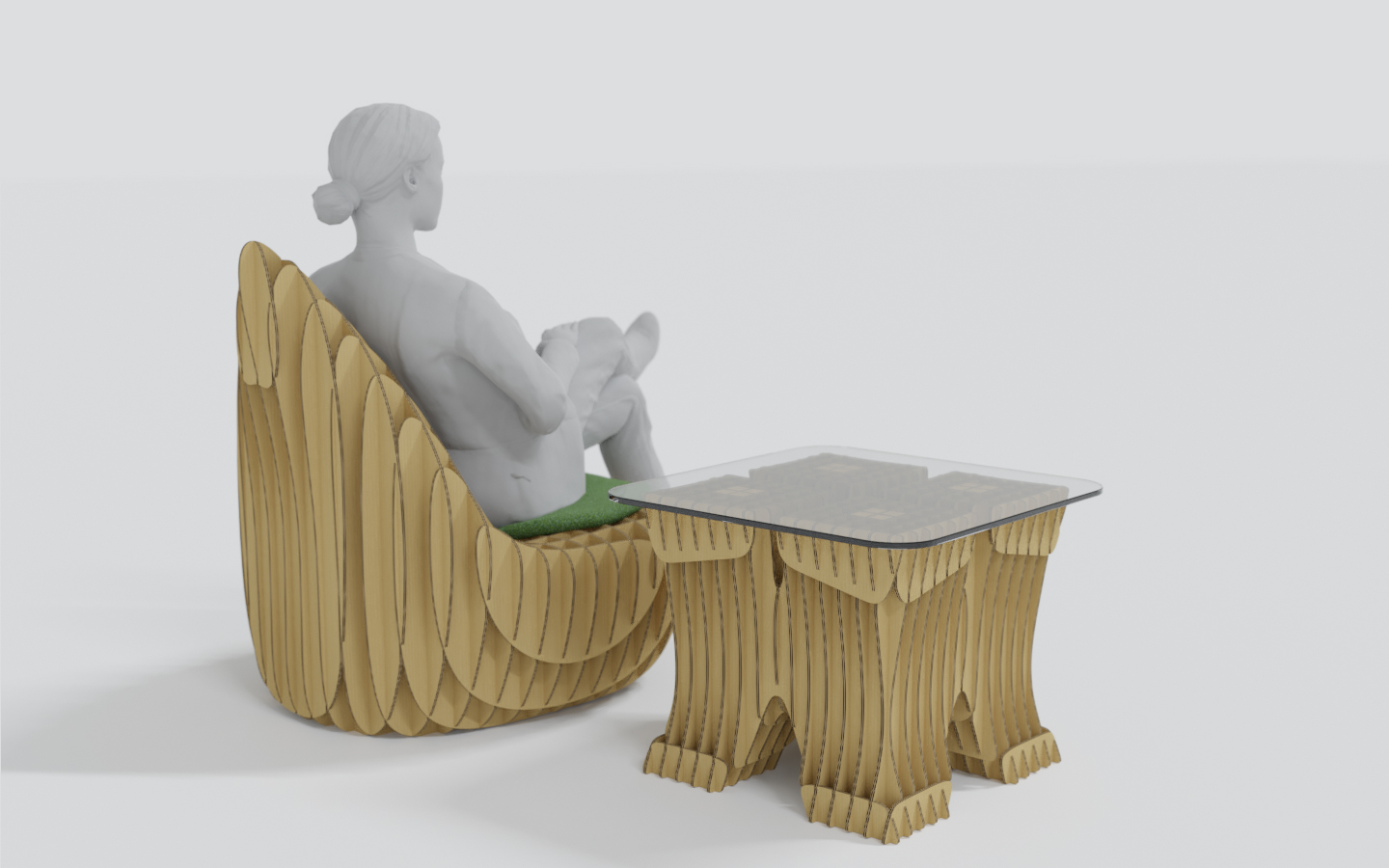 Концепты картонной мебели — Изображение №38 — Брендинг, 3D на Dprofile