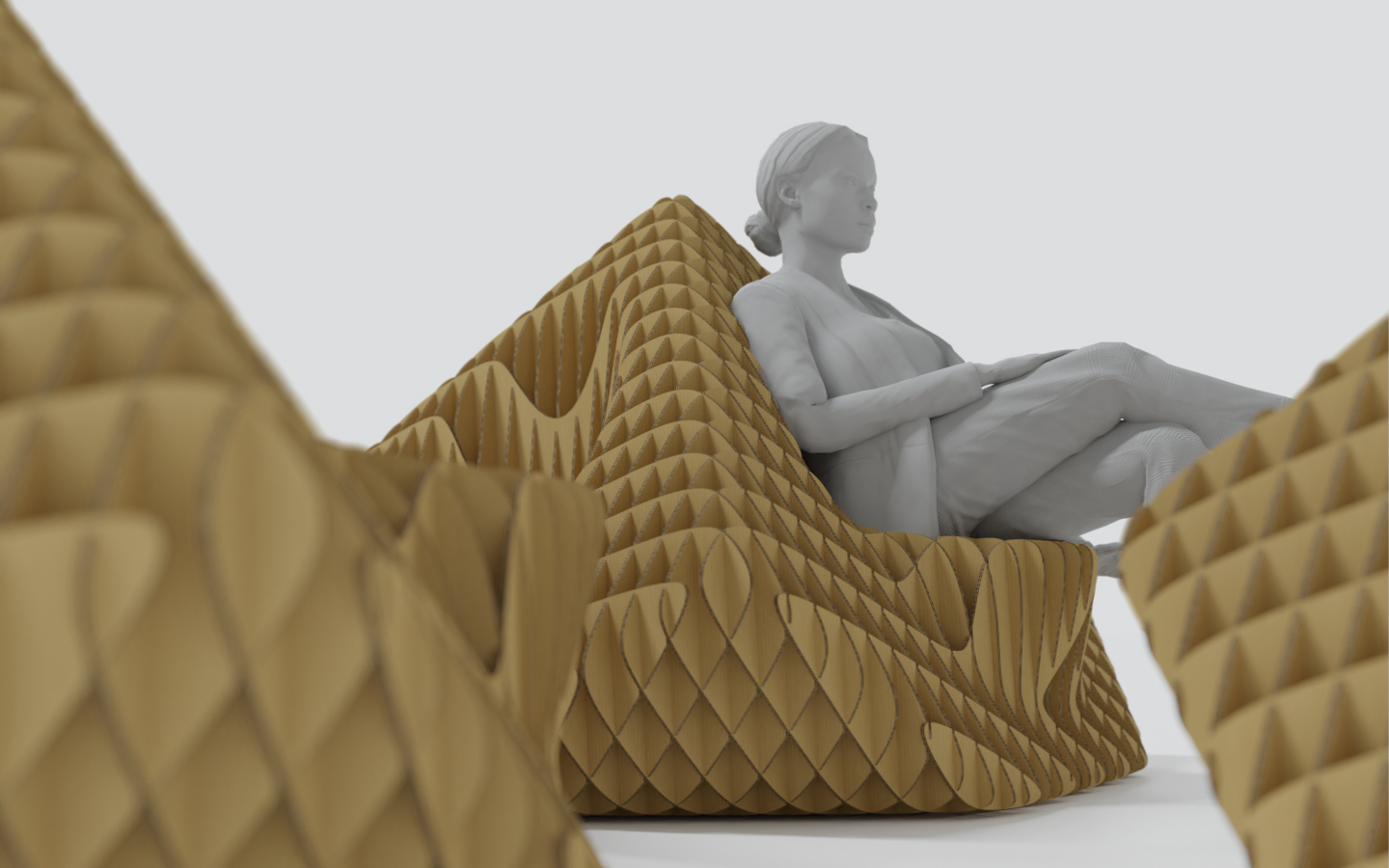 Концепты картонной мебели — Изображение №19 — Брендинг, 3D на Dprofile