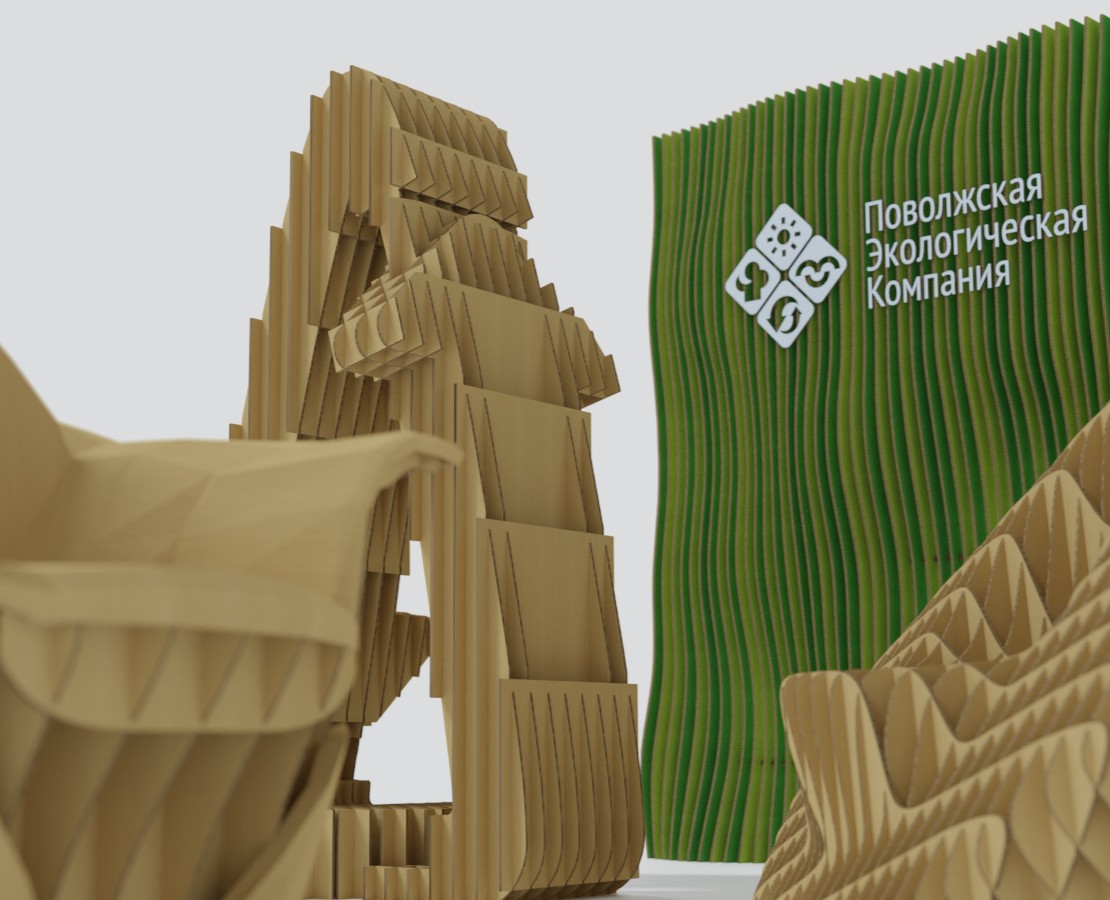 Концепты картонной мебели — Брендинг, 3D на Dprofile