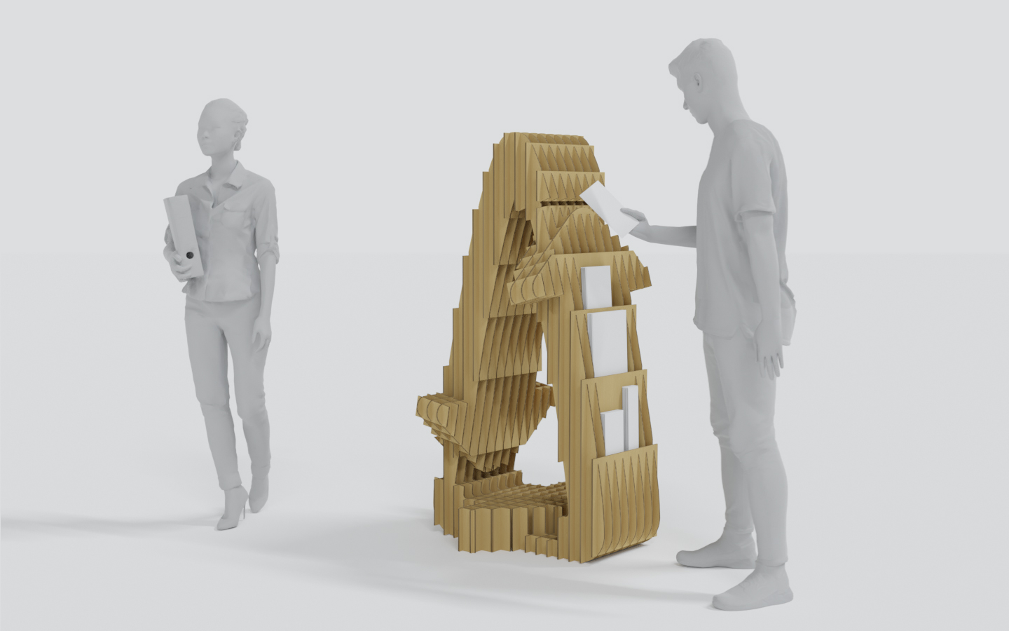 Концепты картонной мебели — Изображение №32 — Брендинг, 3D на Dprofile