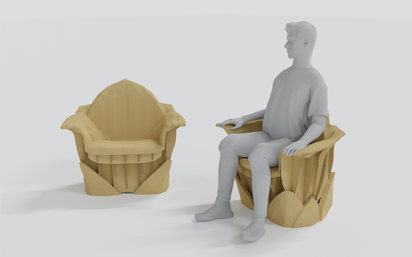 Концепты картонной мебели — Изображение №44 — Брендинг, 3D на Dprofile
