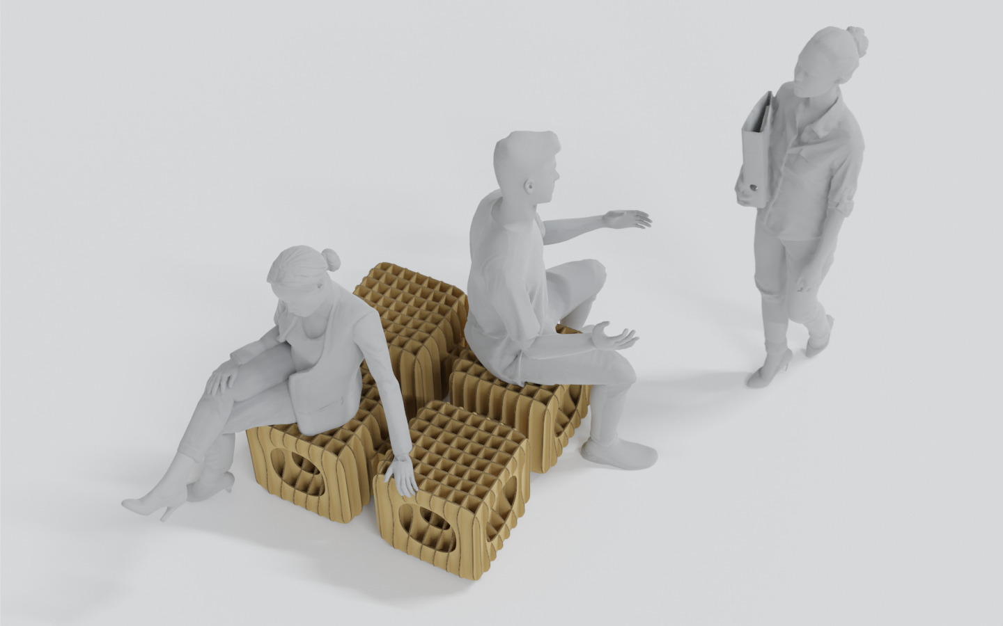 Концепты картонной мебели — Изображение №52 — Брендинг, 3D на Dprofile