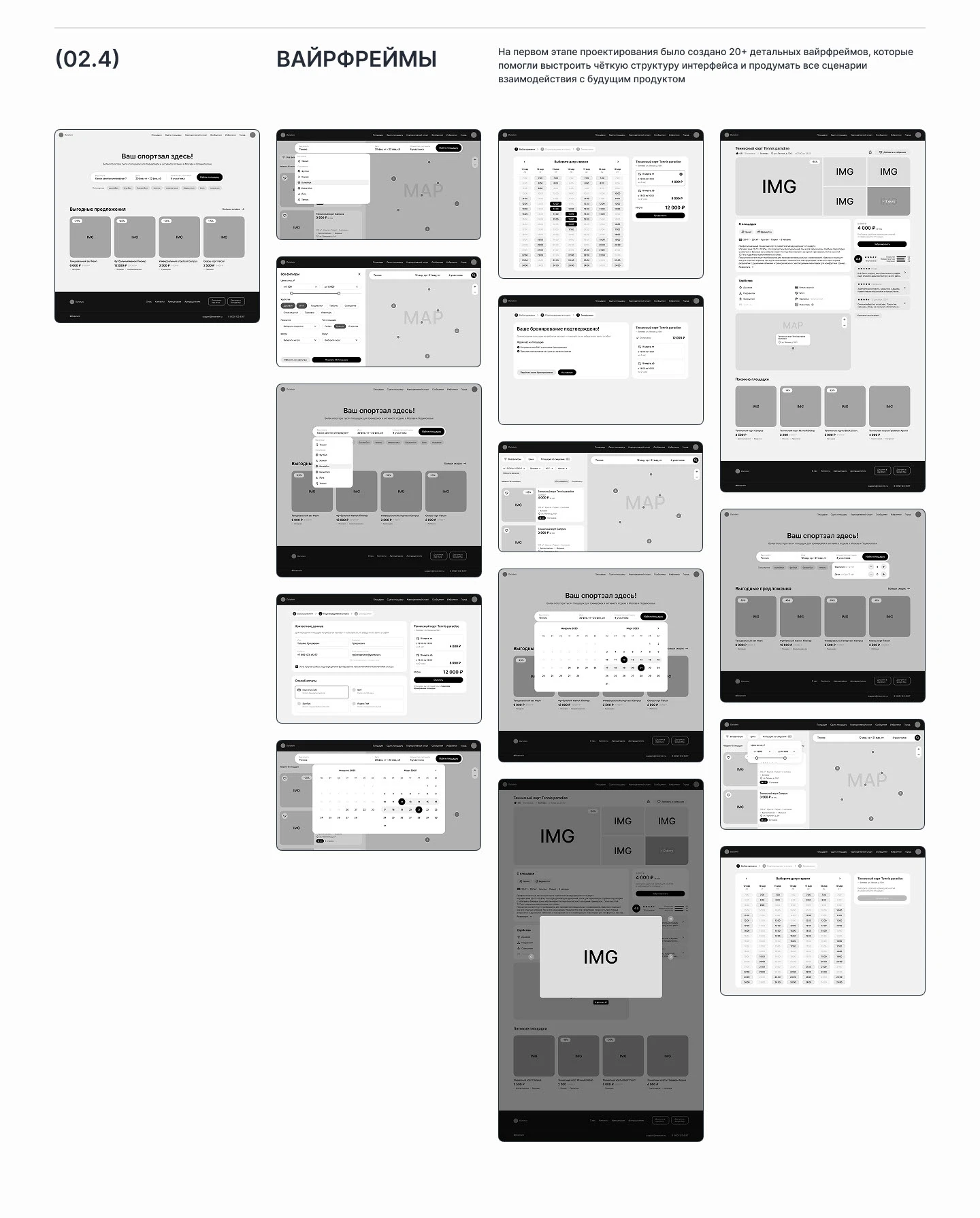 RESERWIN | UX/UI | Booking Website — Изображение №7 — Интерфейсы на Dprofile