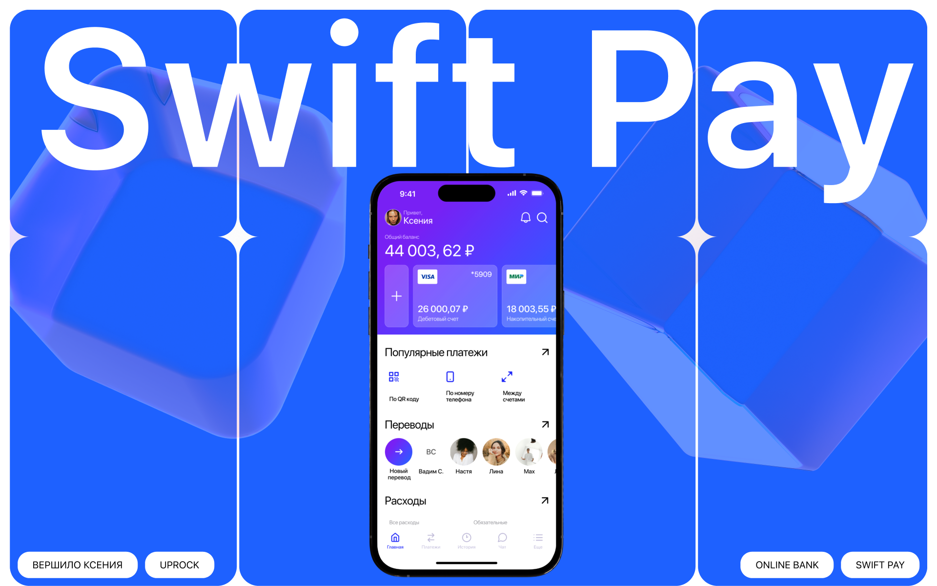 Online bank Swift Pay — Изображение №1 — Интерфейсы на Dprofile