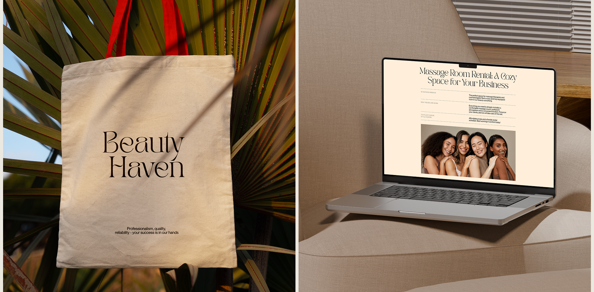 Бьюти-коворкинг "Beauty Haven" — Изображение №8 — Интерфейсы, Графика на Dprofile