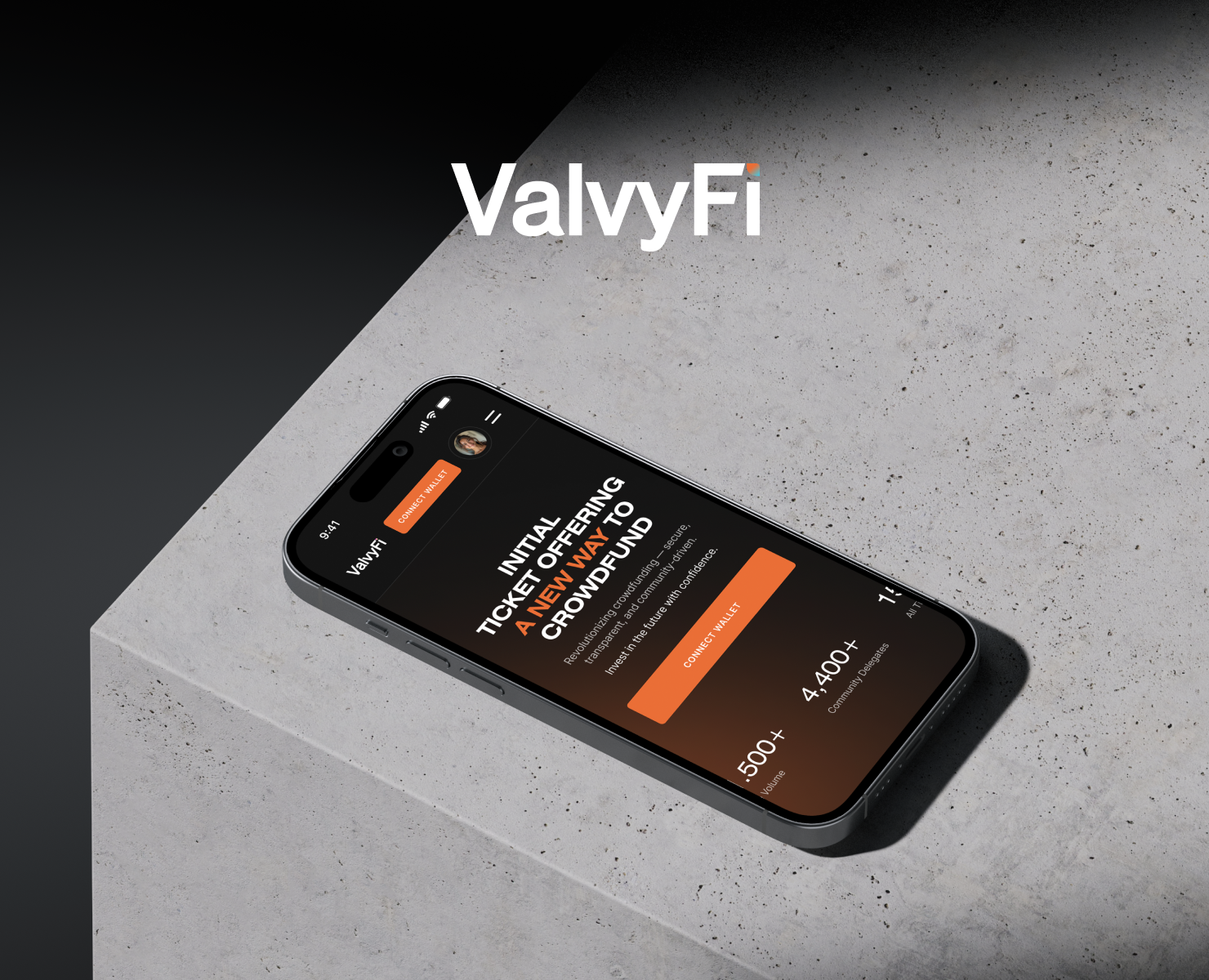 ValvyFi - Promo page unveils ITO model / Fintech — Интерфейсы, Анимация на Dprofile