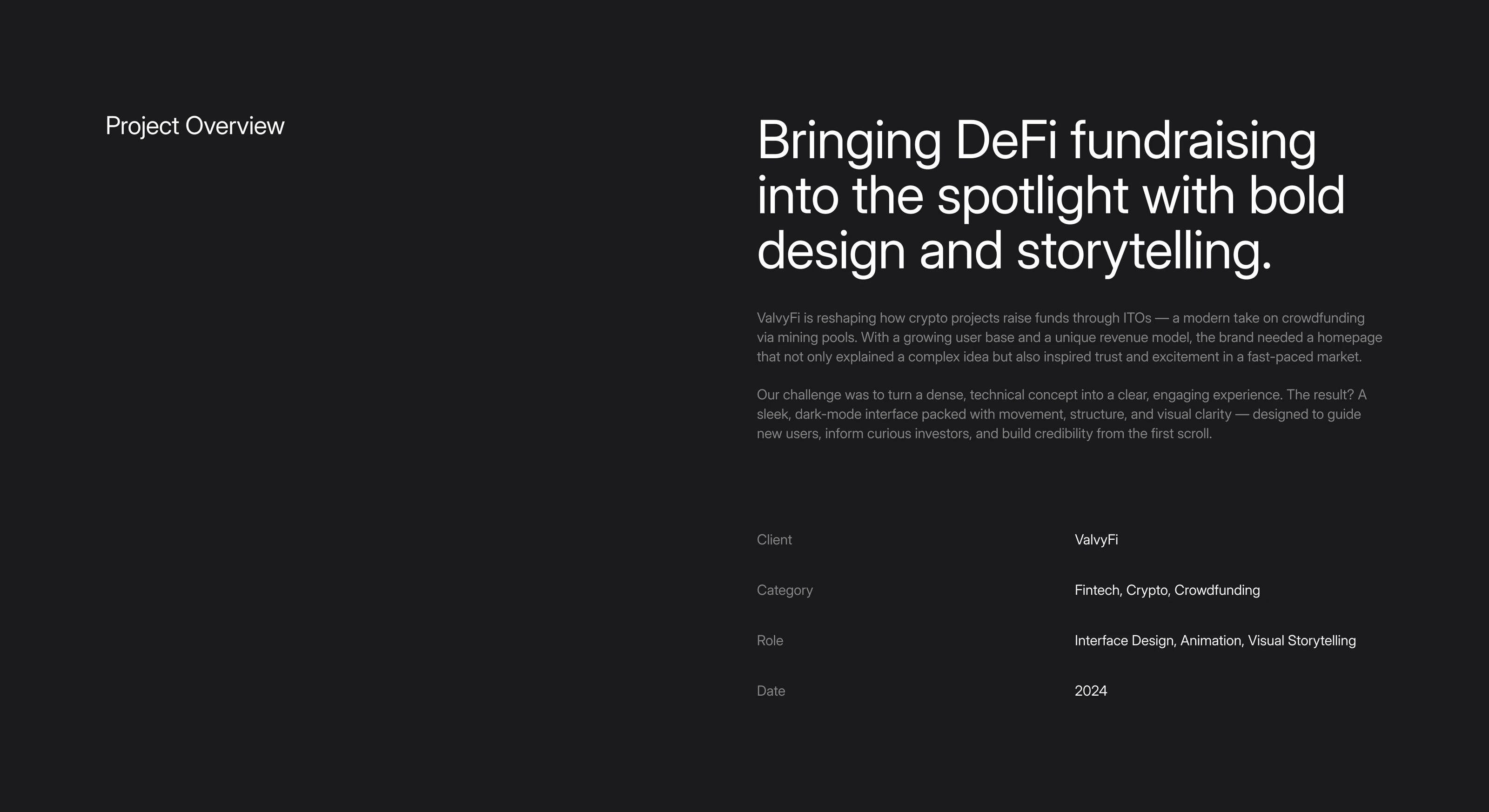 ValvyFi - Promo page unveils ITO model / Fintech — Изображение №5 — Интерфейсы, Анимация на Dprofile